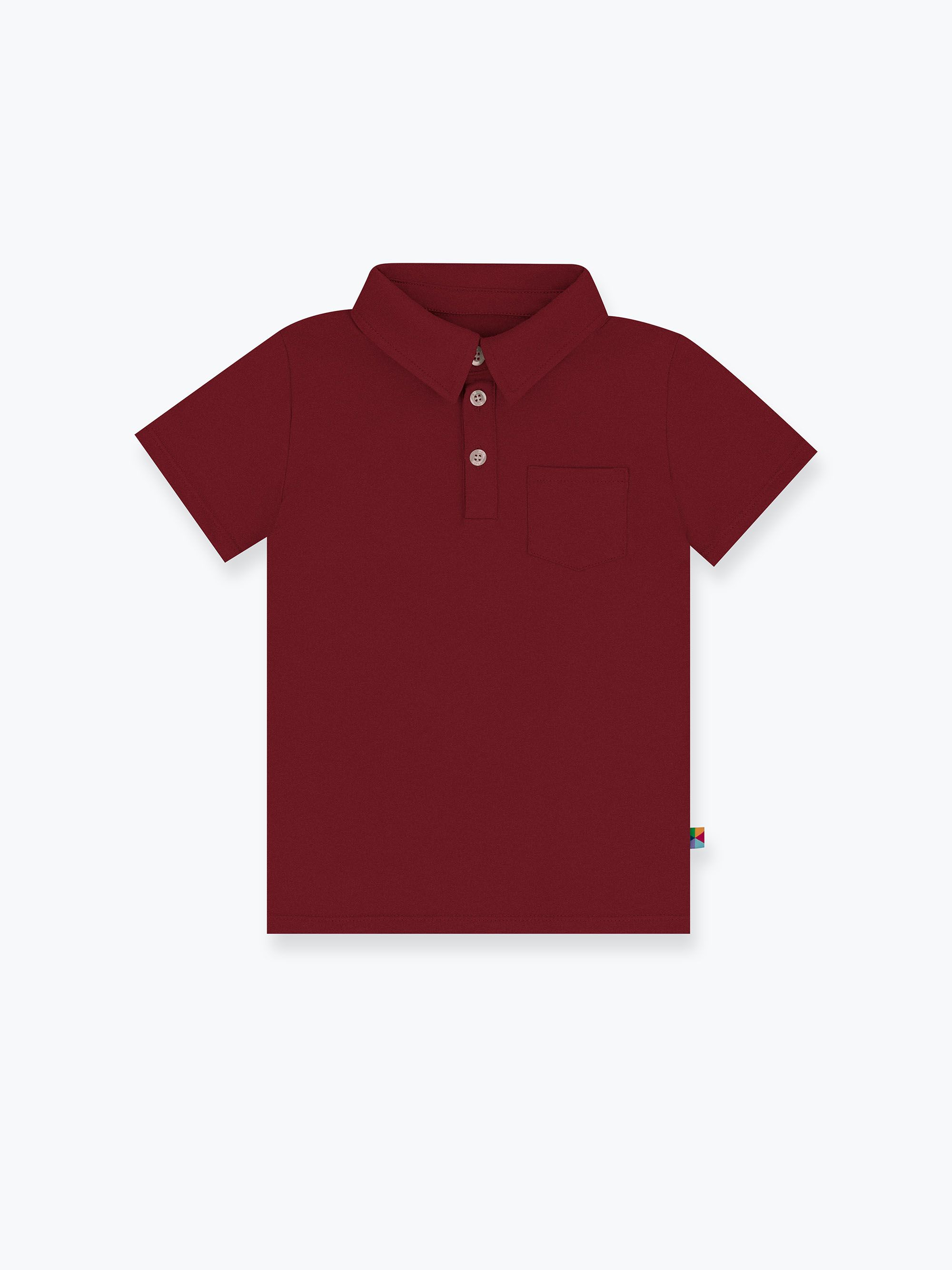 Bordowa koszulka polo Junior