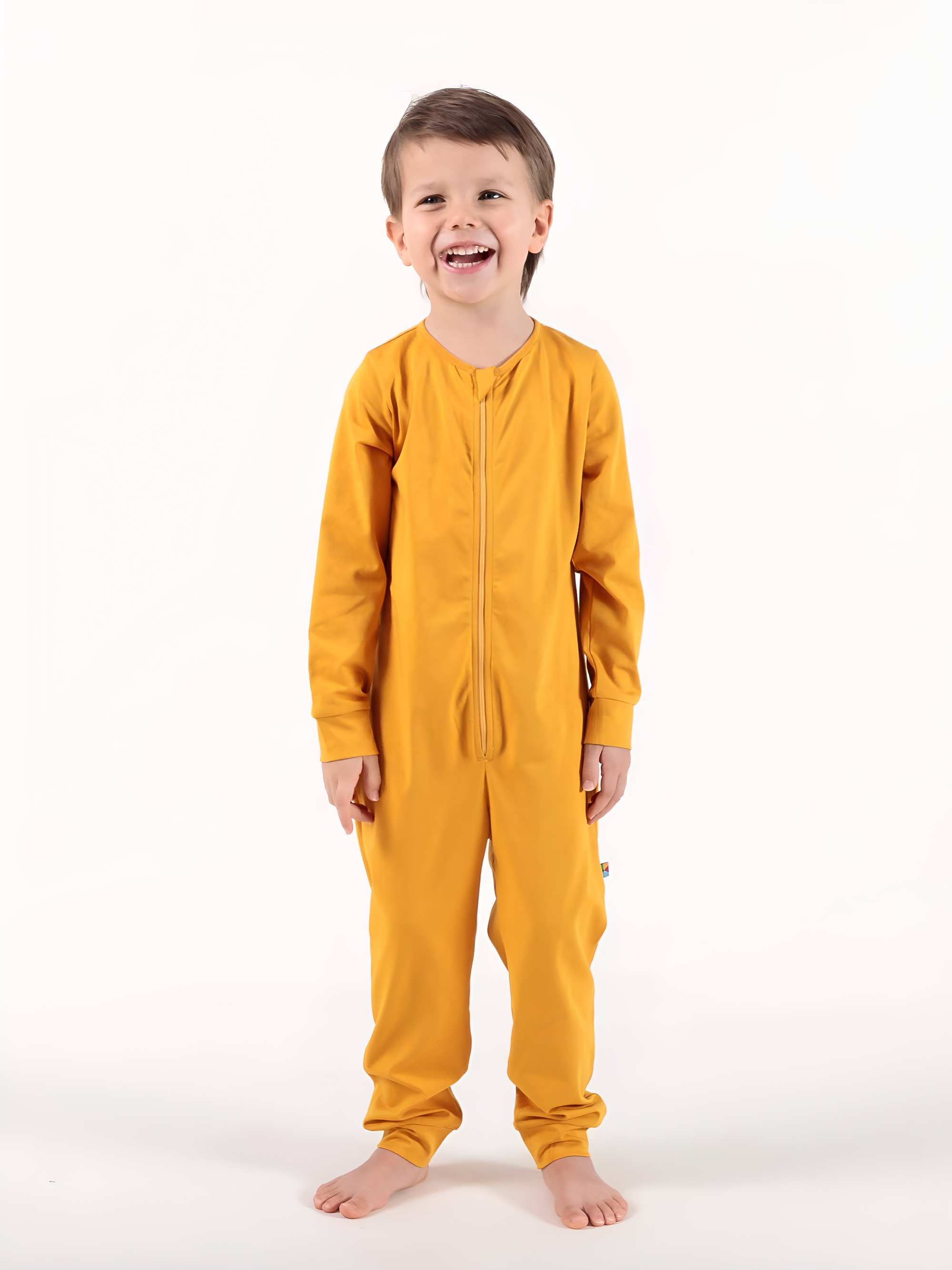 Mustard romper sleeping suit