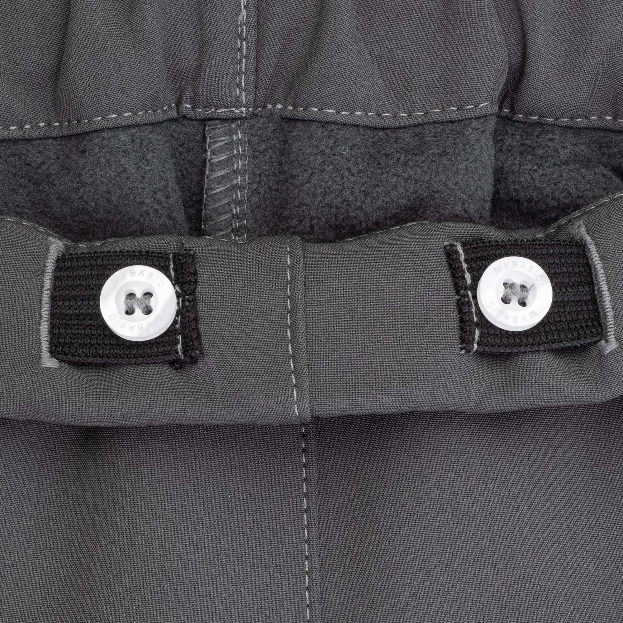 Grafitowe spodnie softshell dla dzieci