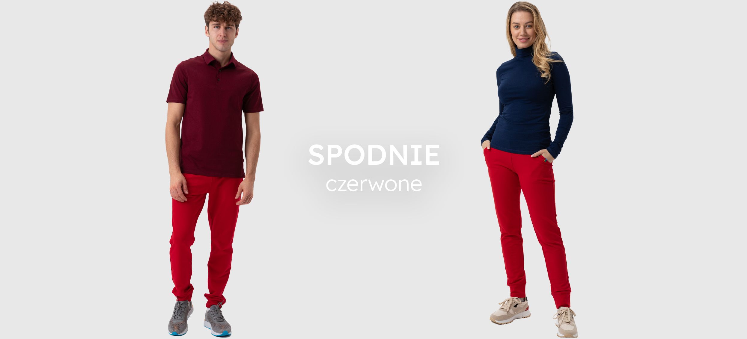 czerwone spodnie