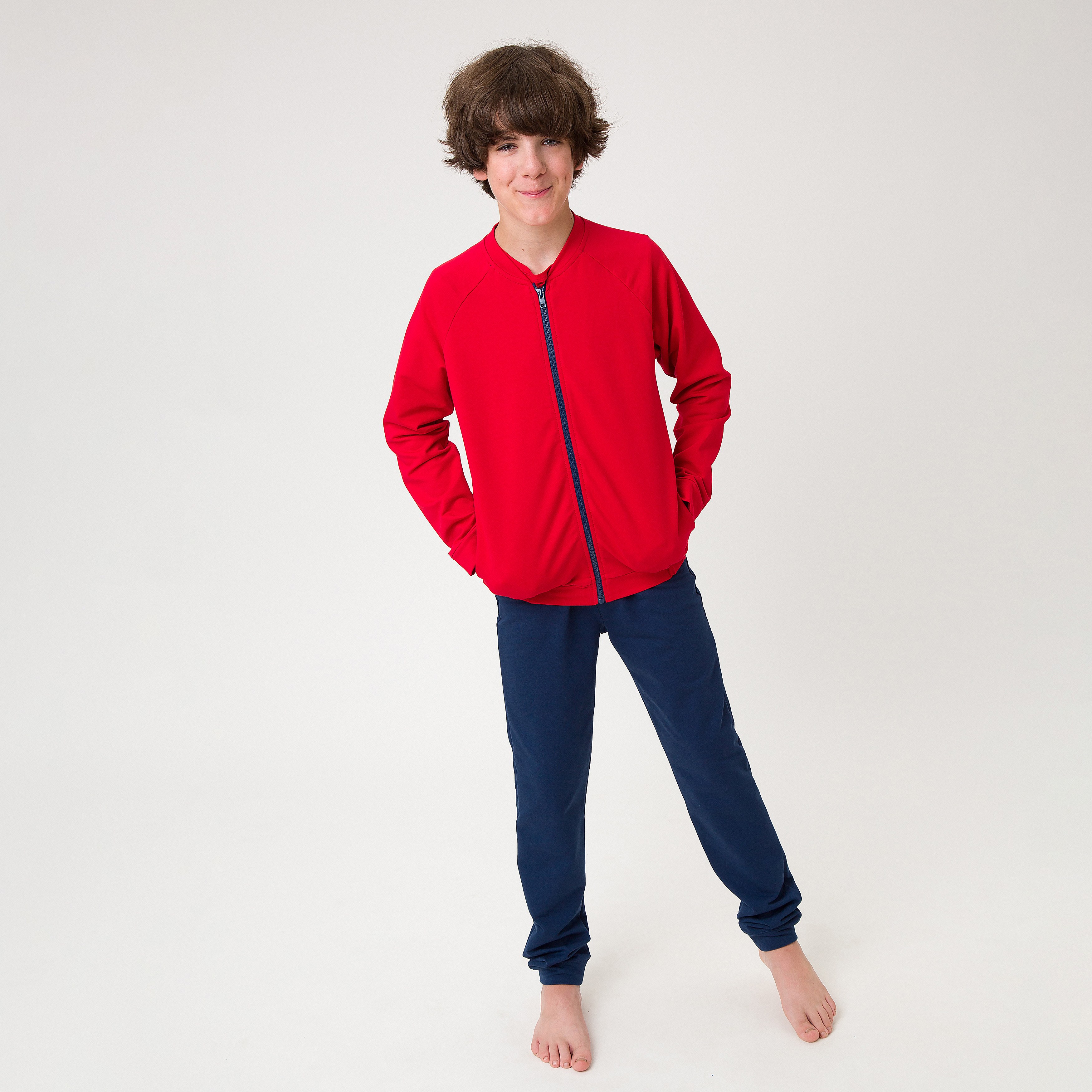 Granatowe spodnie dresowe Junior