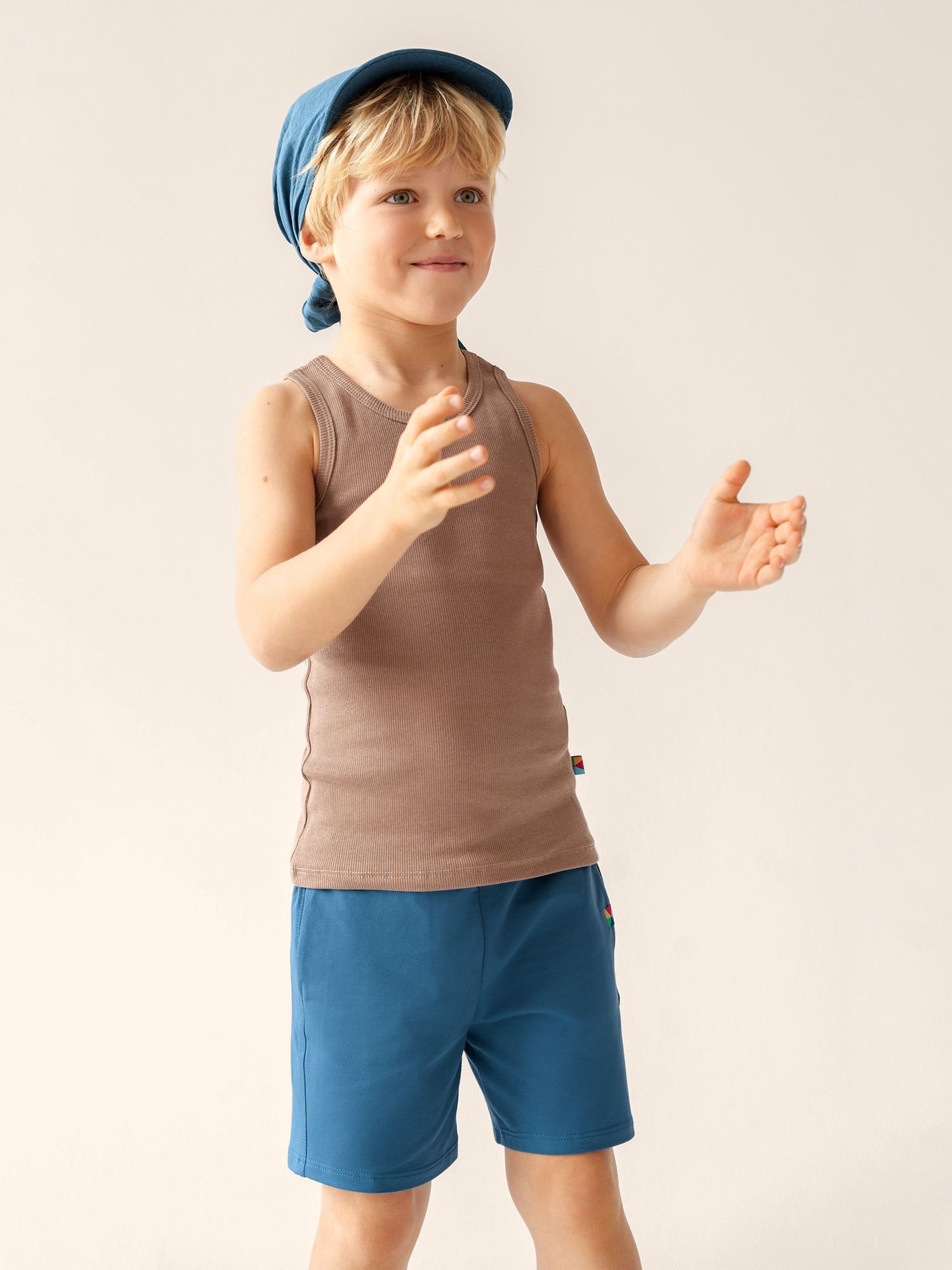 Mocha mousse Ribbed Sleeveless Top