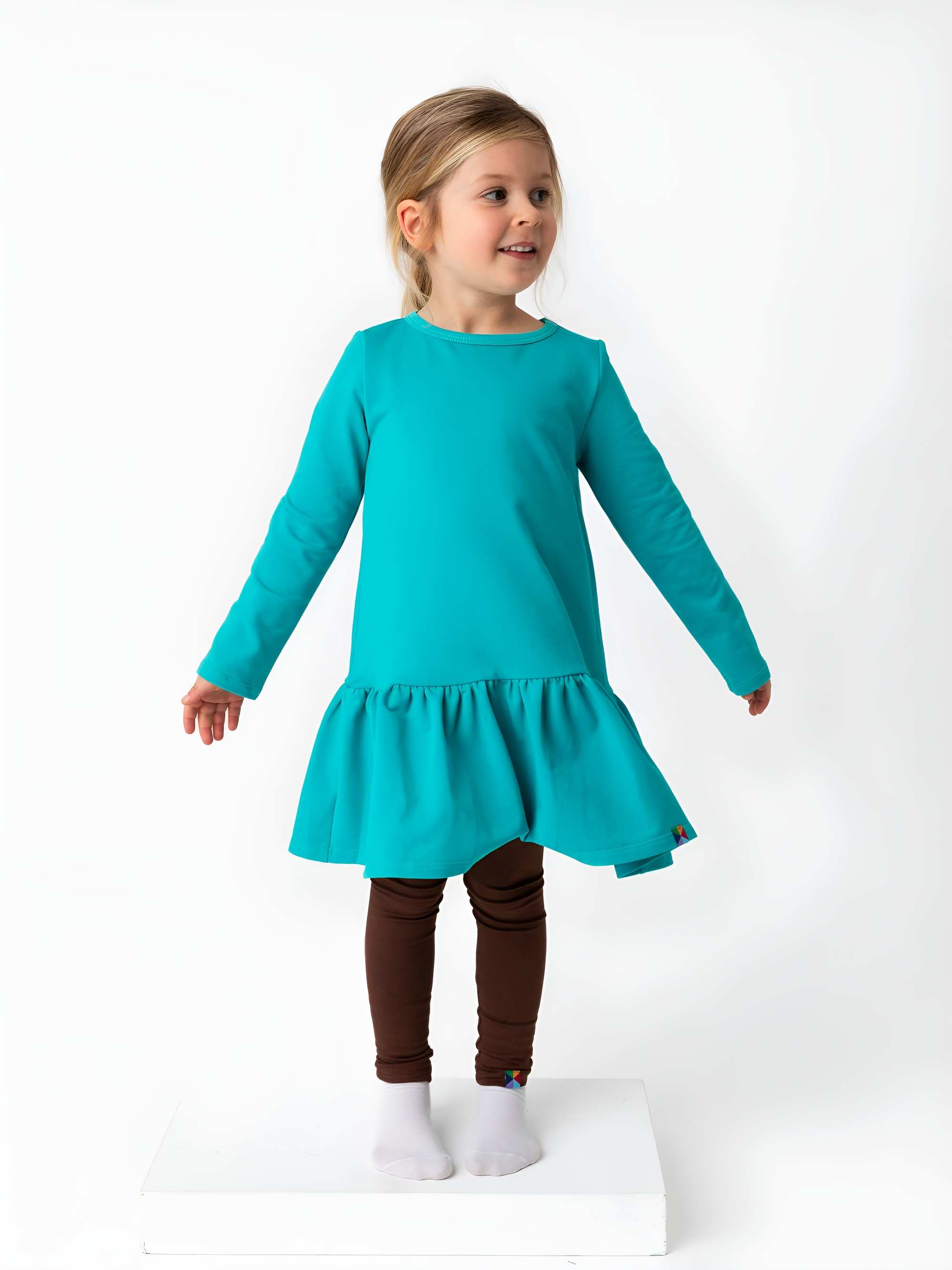 Brązowe legginsy