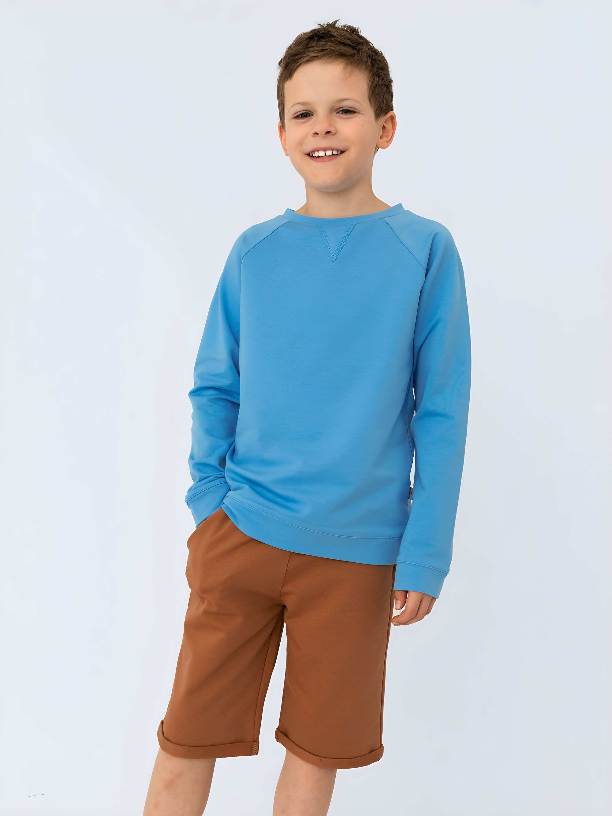Pastelowoniebieska bluza dresowa