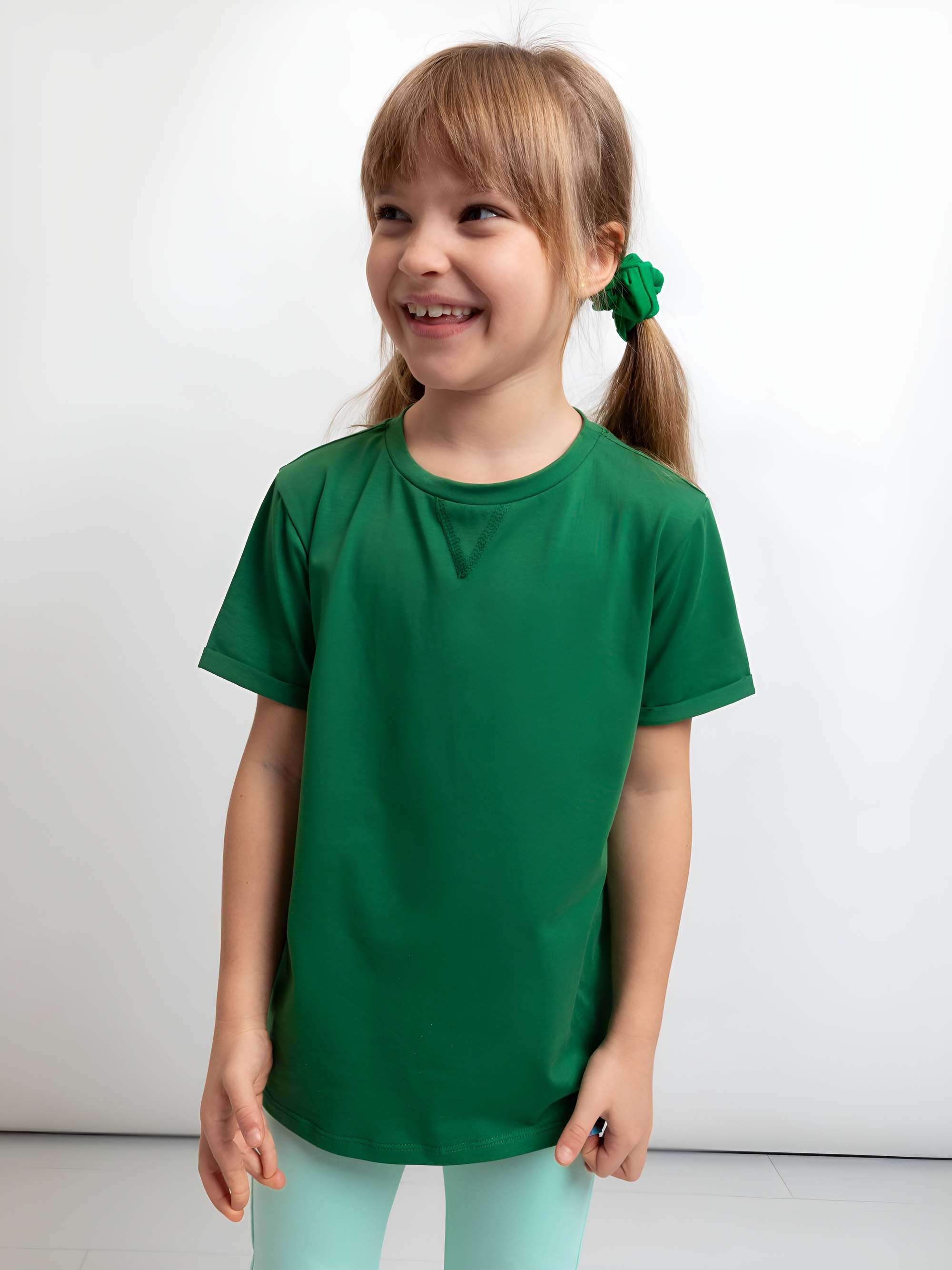 Ciemnozielony T-shirt