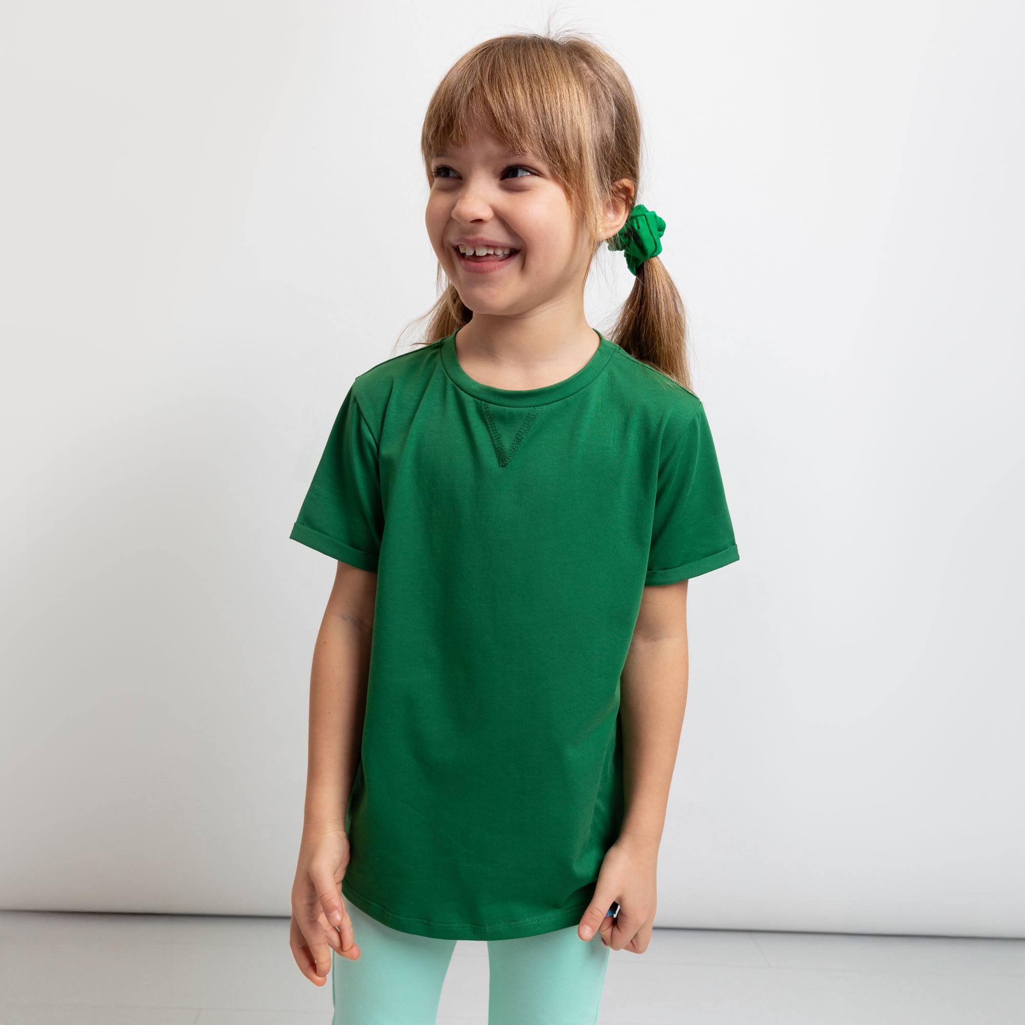 Ciemnozielony T-shirt