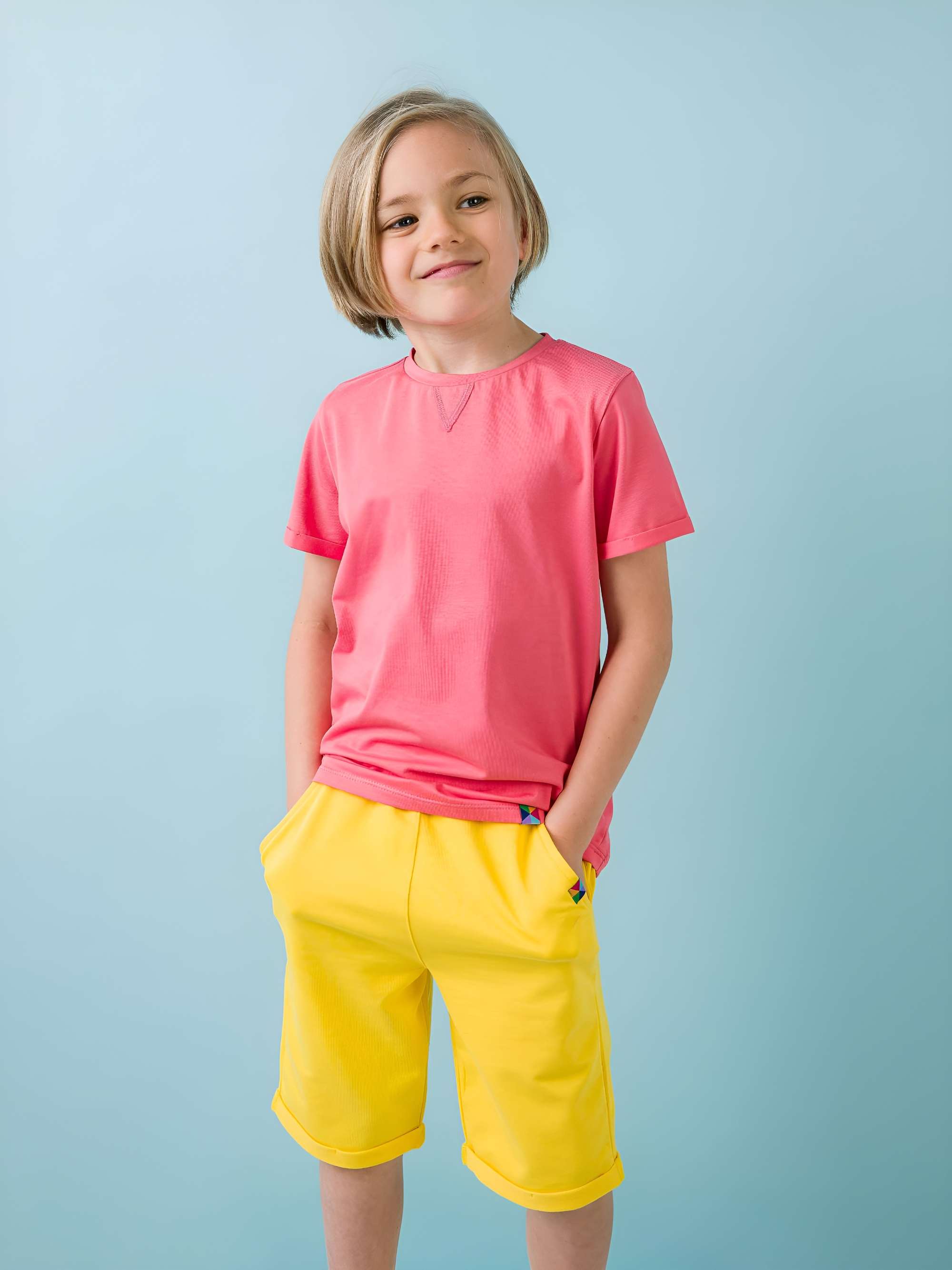 Koralowy T-shirt