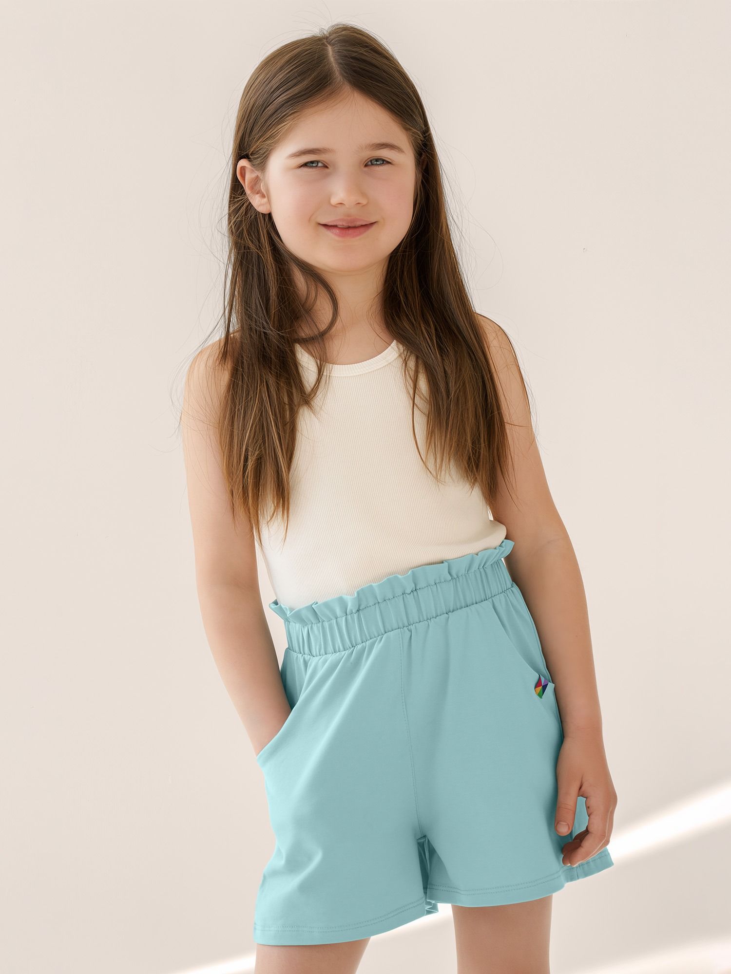 Light turquoise Loose-fit shorts