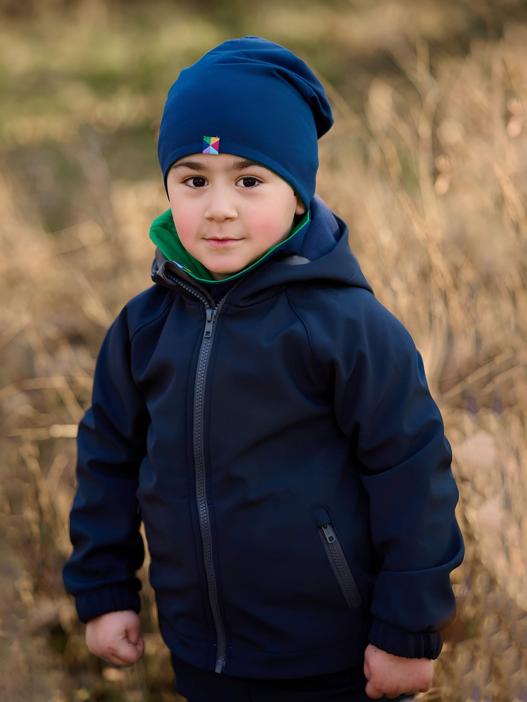 Granatowa kurtka softshell