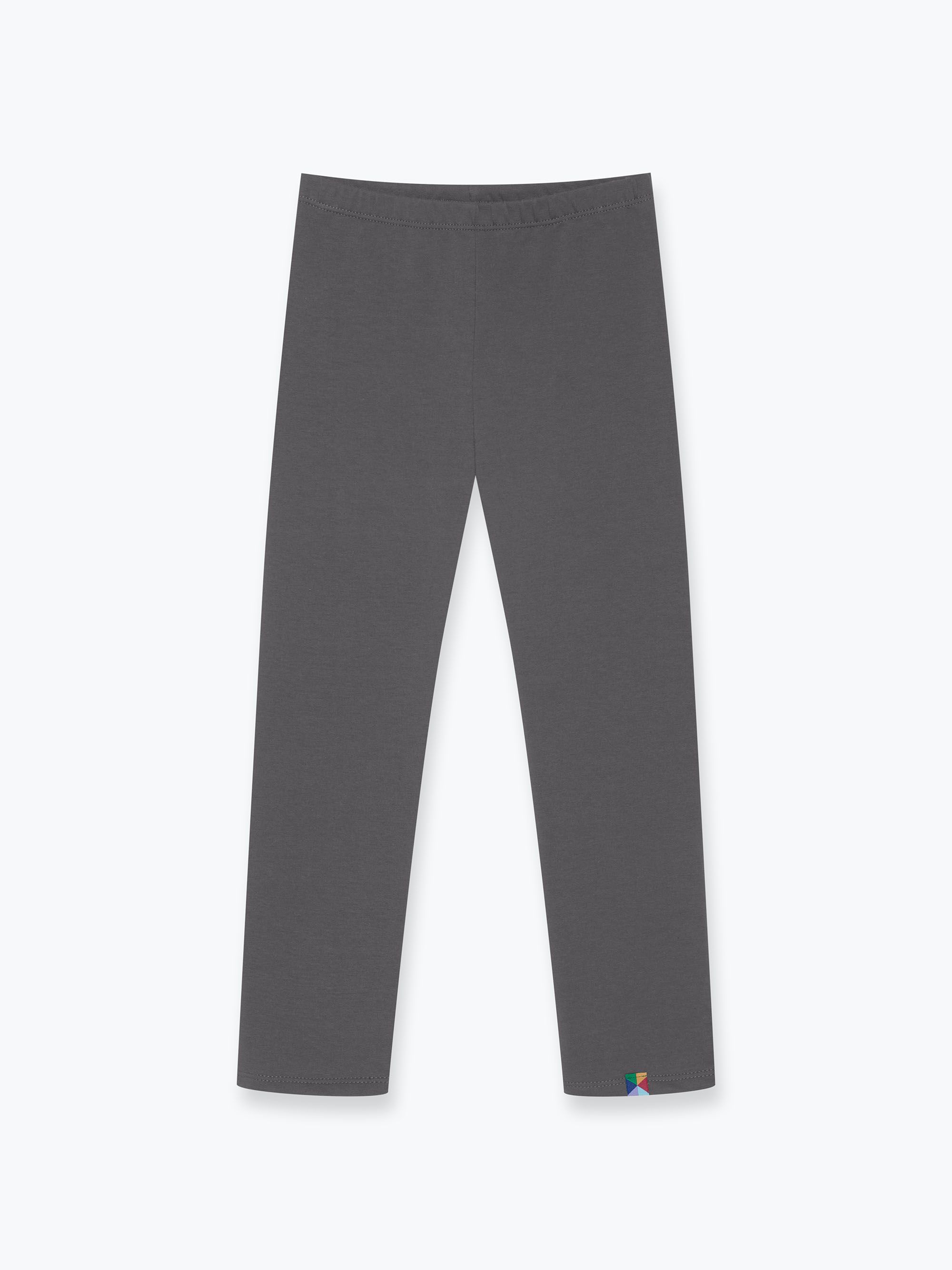 Grafitowe legginsy z meszkiem