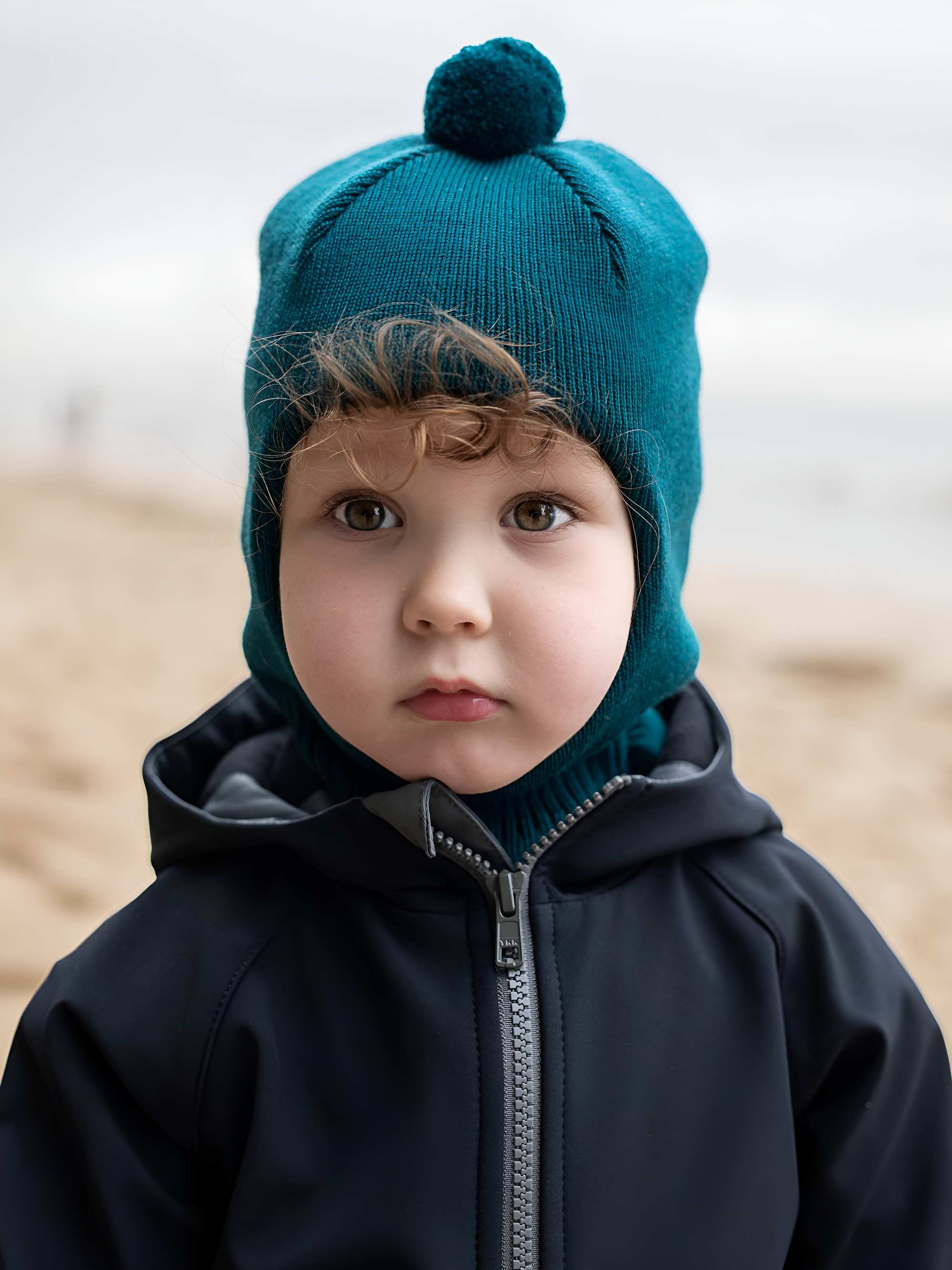 Czarna kurtka softshell niemowlęca