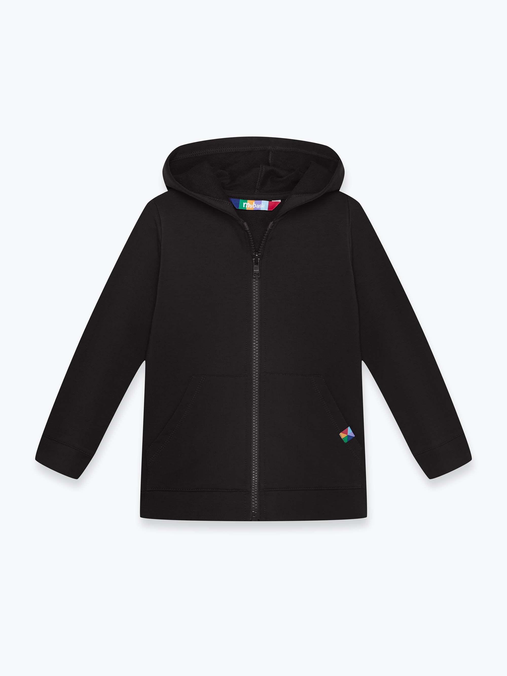 Czarna bluza z kapturem Junior