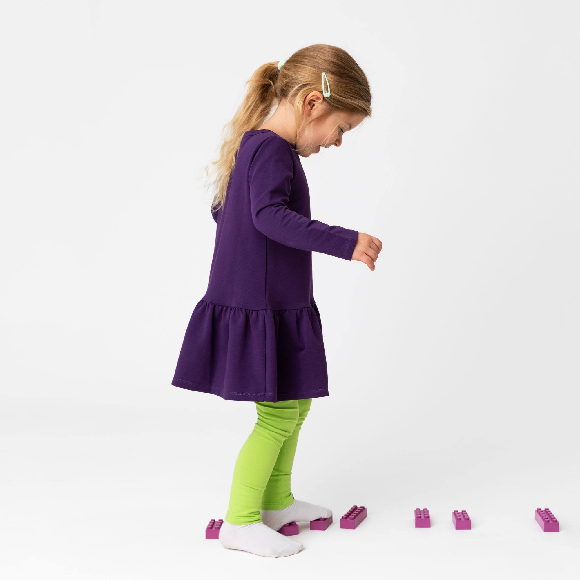 Limonkowe legginsy
