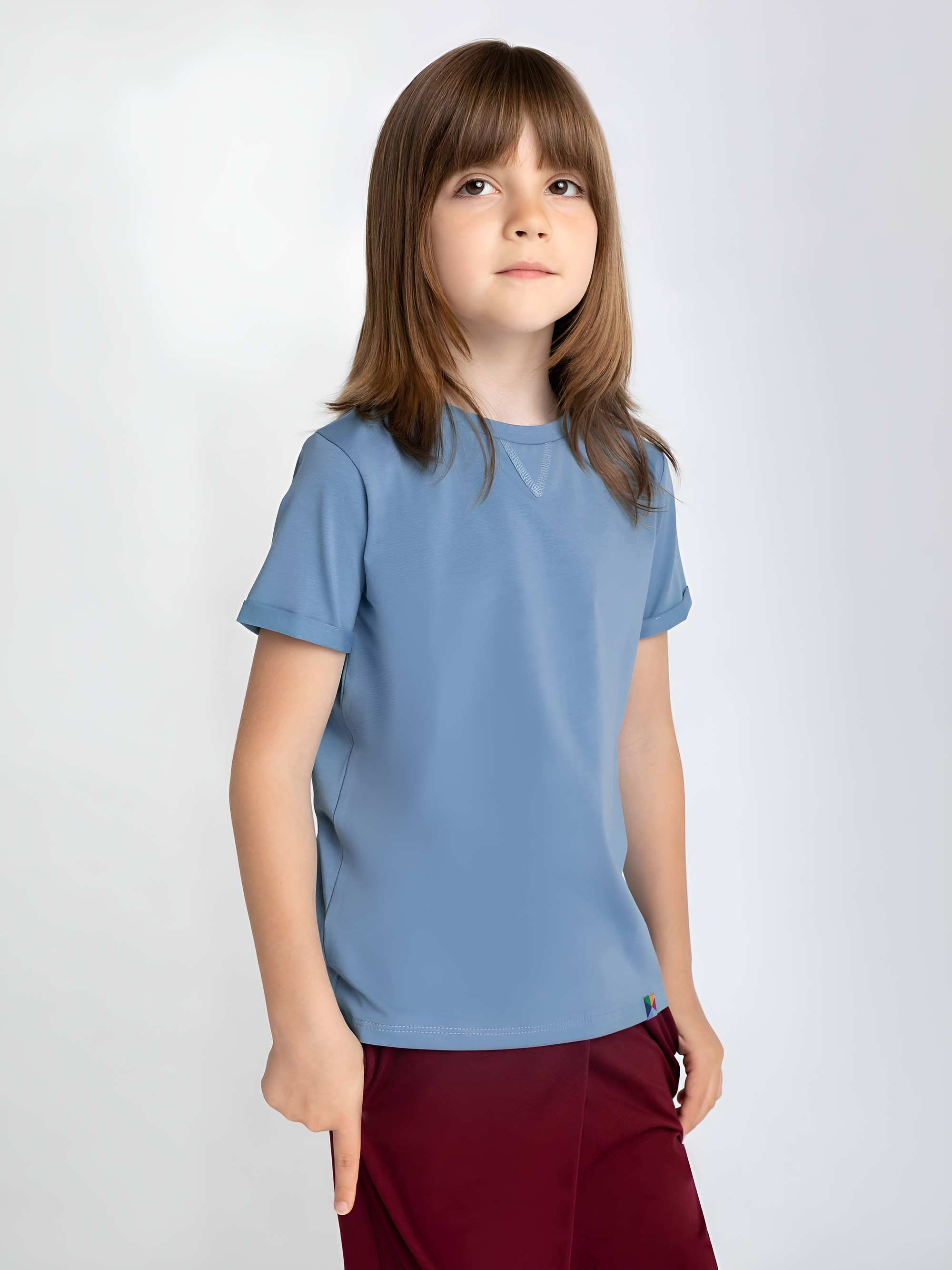 Błękitny T-shirt