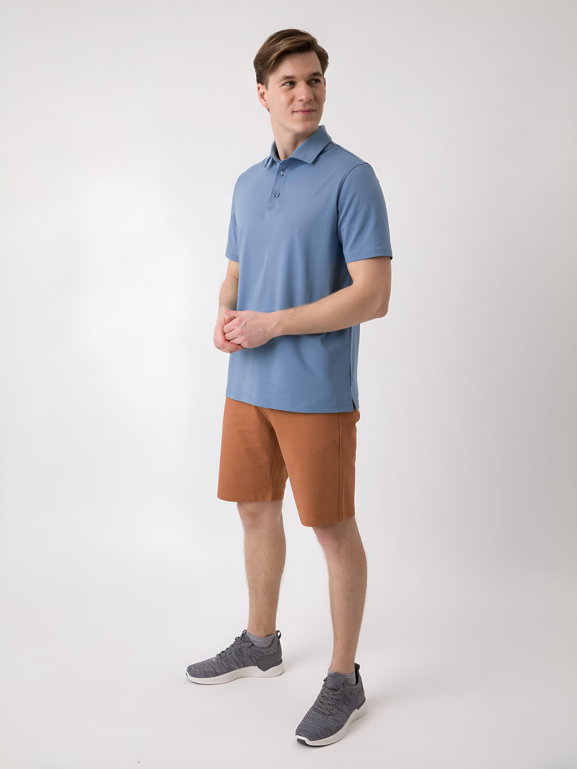 Sky blue polo shirt Men