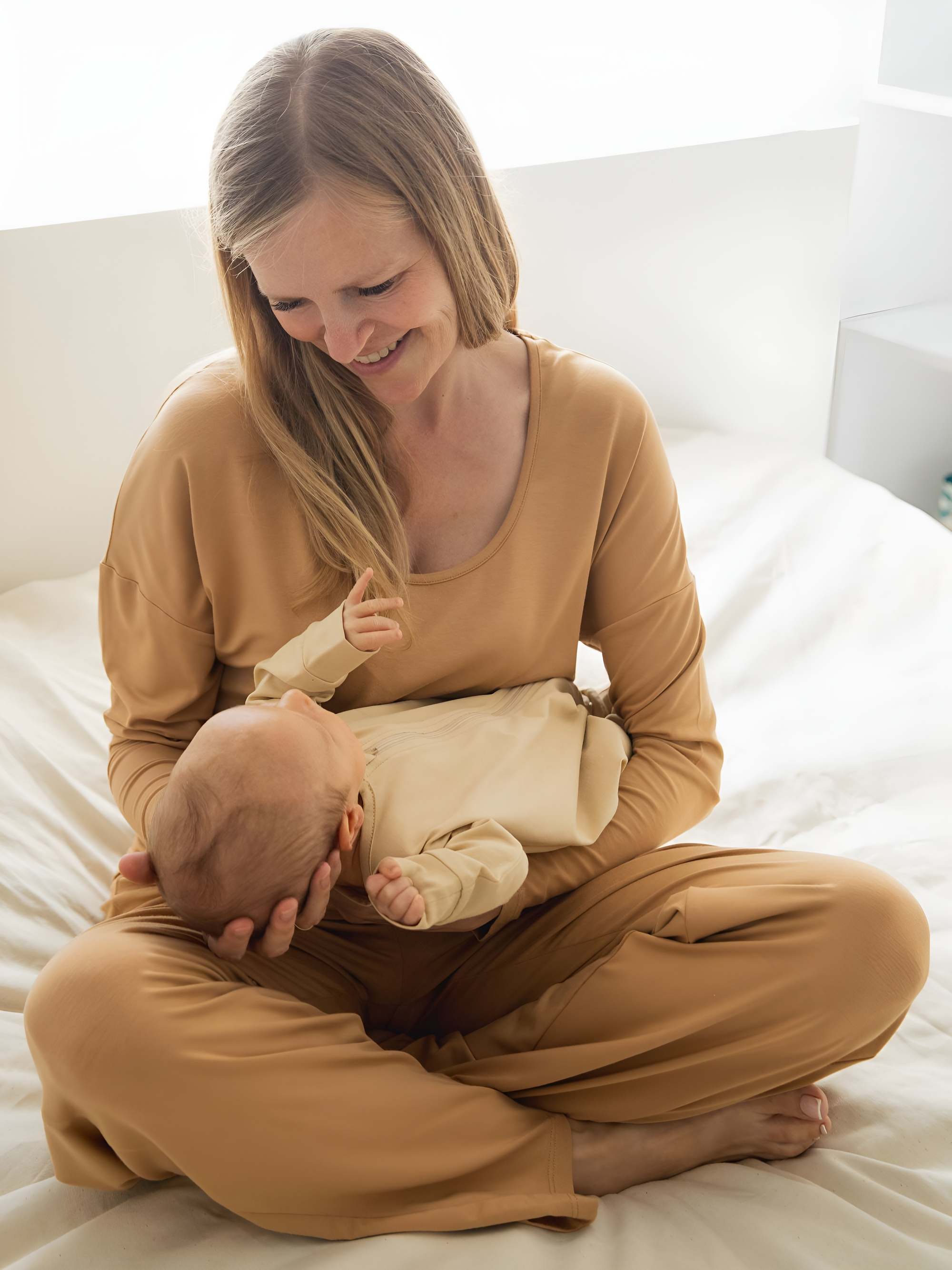 Beige romper suit