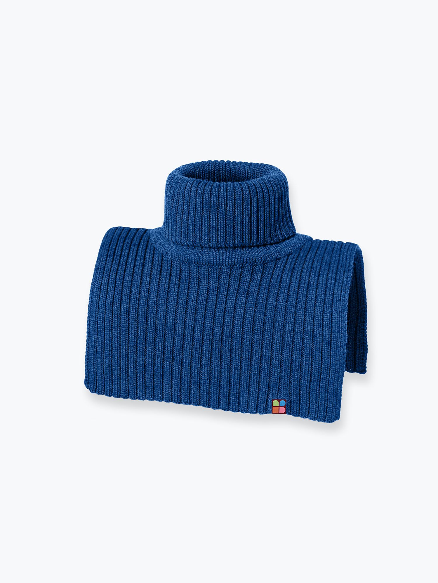 Blue Merino Wool Neckwarmer without Lining