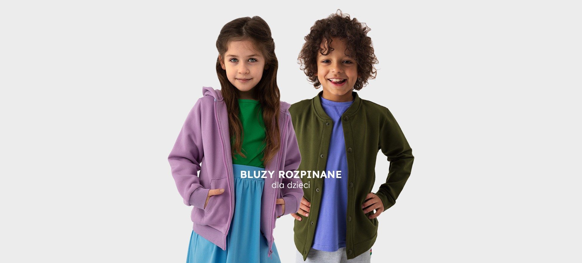 rozpinane bluzy dla dzieci