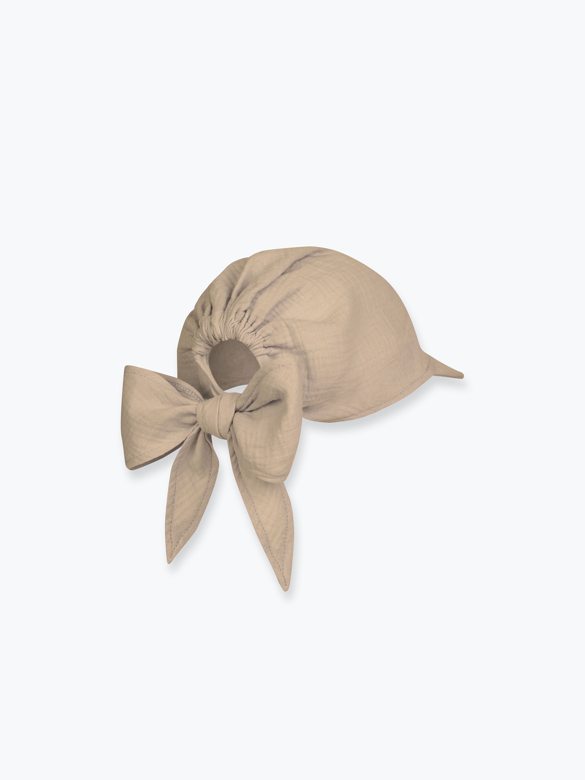 Beżowa bandana muślinowa