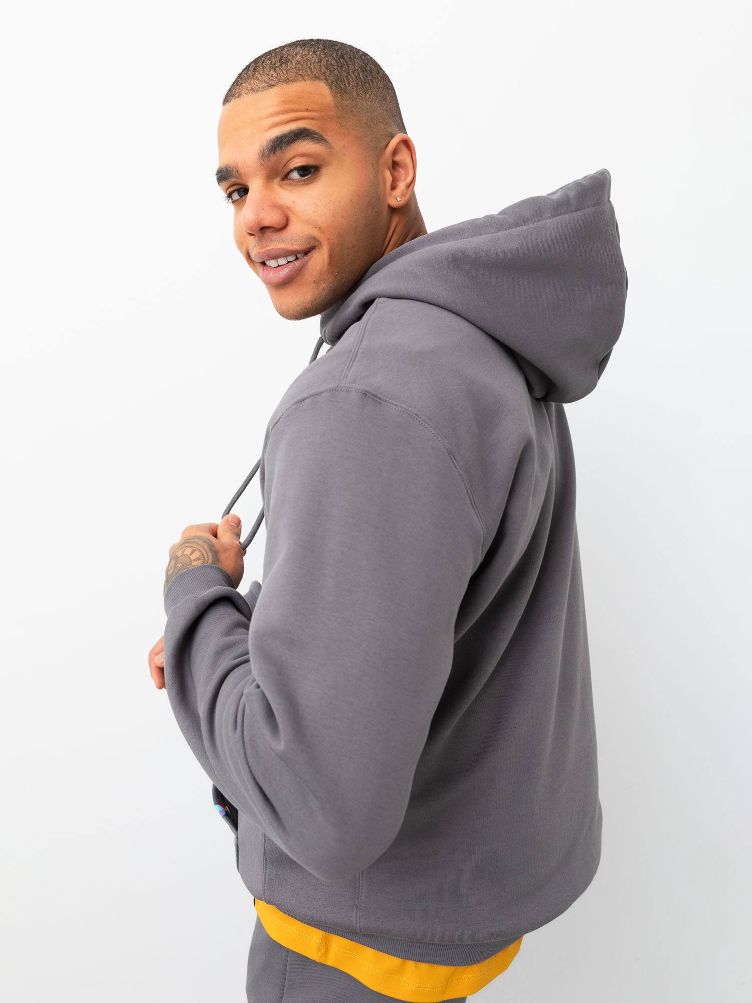 Graphite overhead hoodie