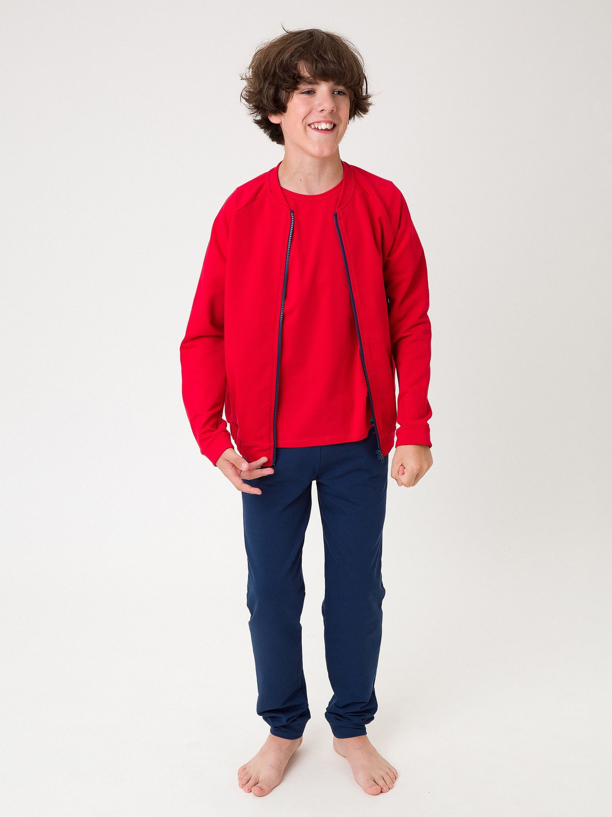 Granatowe spodnie dresowe Junior