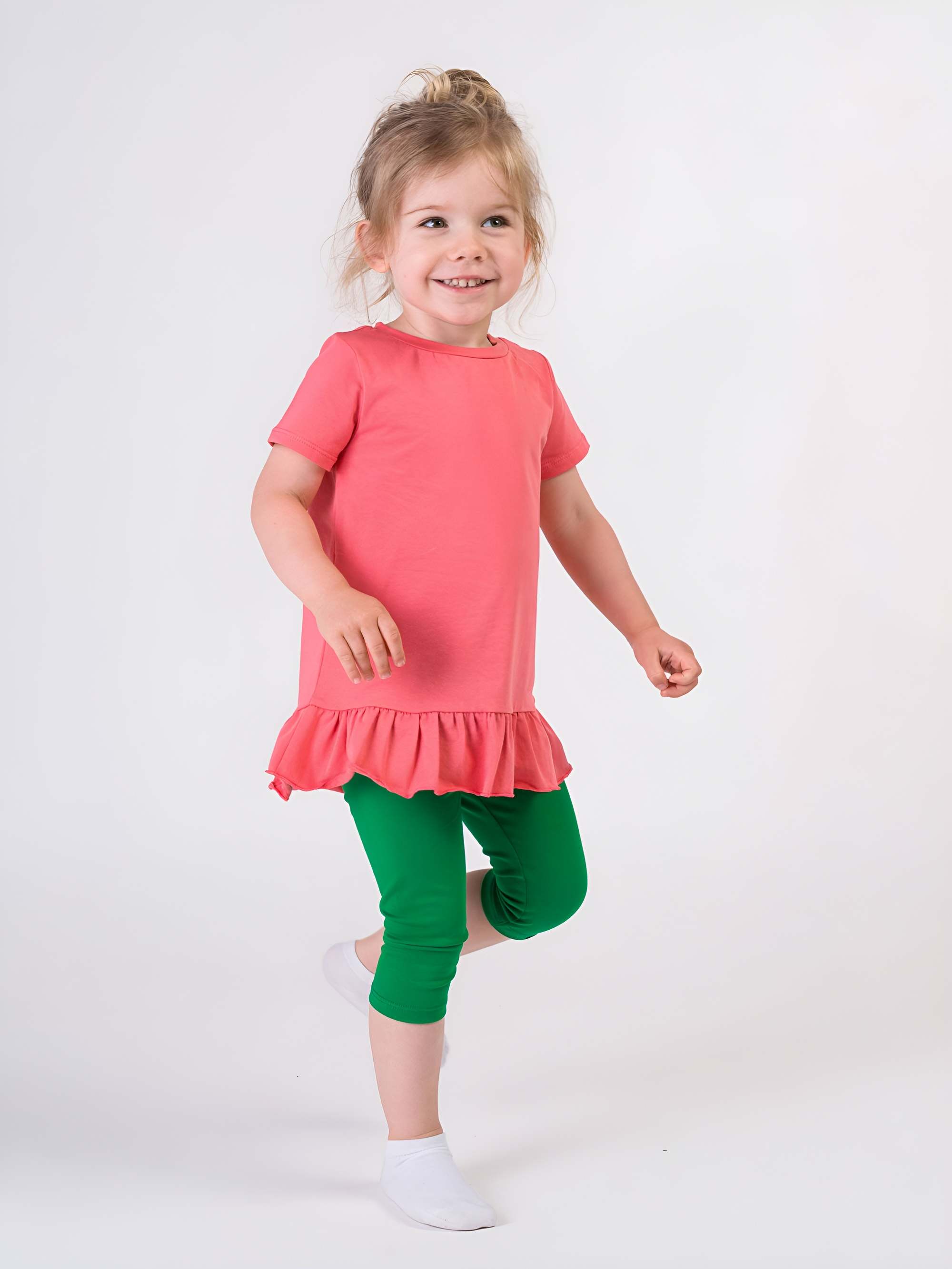 Zielone legginsy 3/4