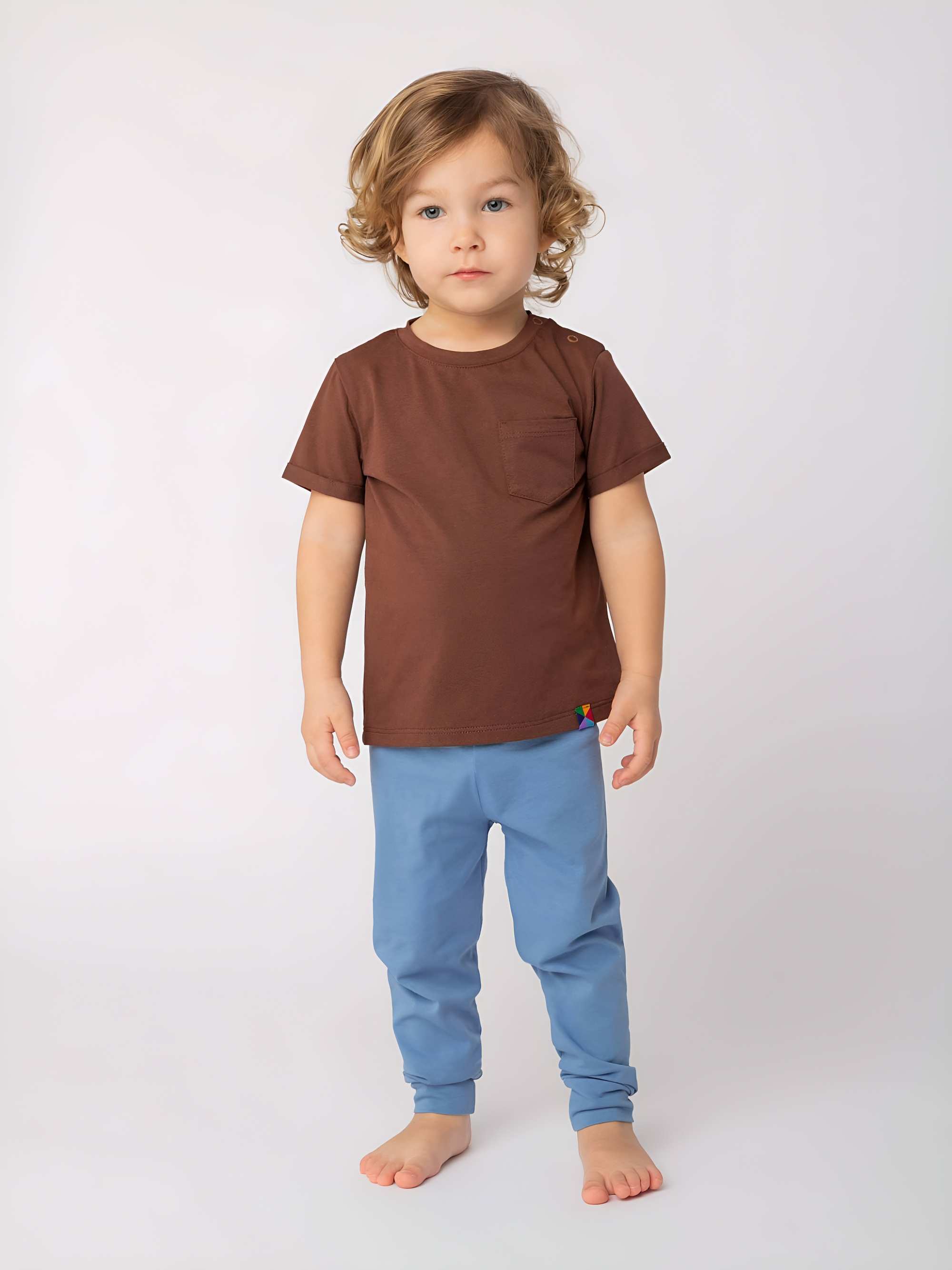 Sky blue jersey pants