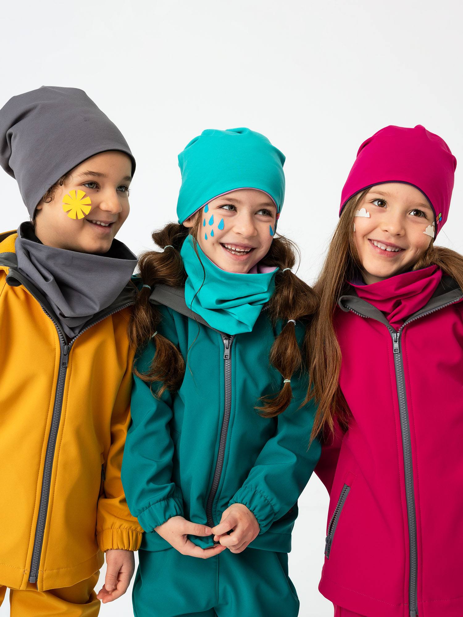 Pink-violet Reversible Beanie & Neck Warmer Set Junior