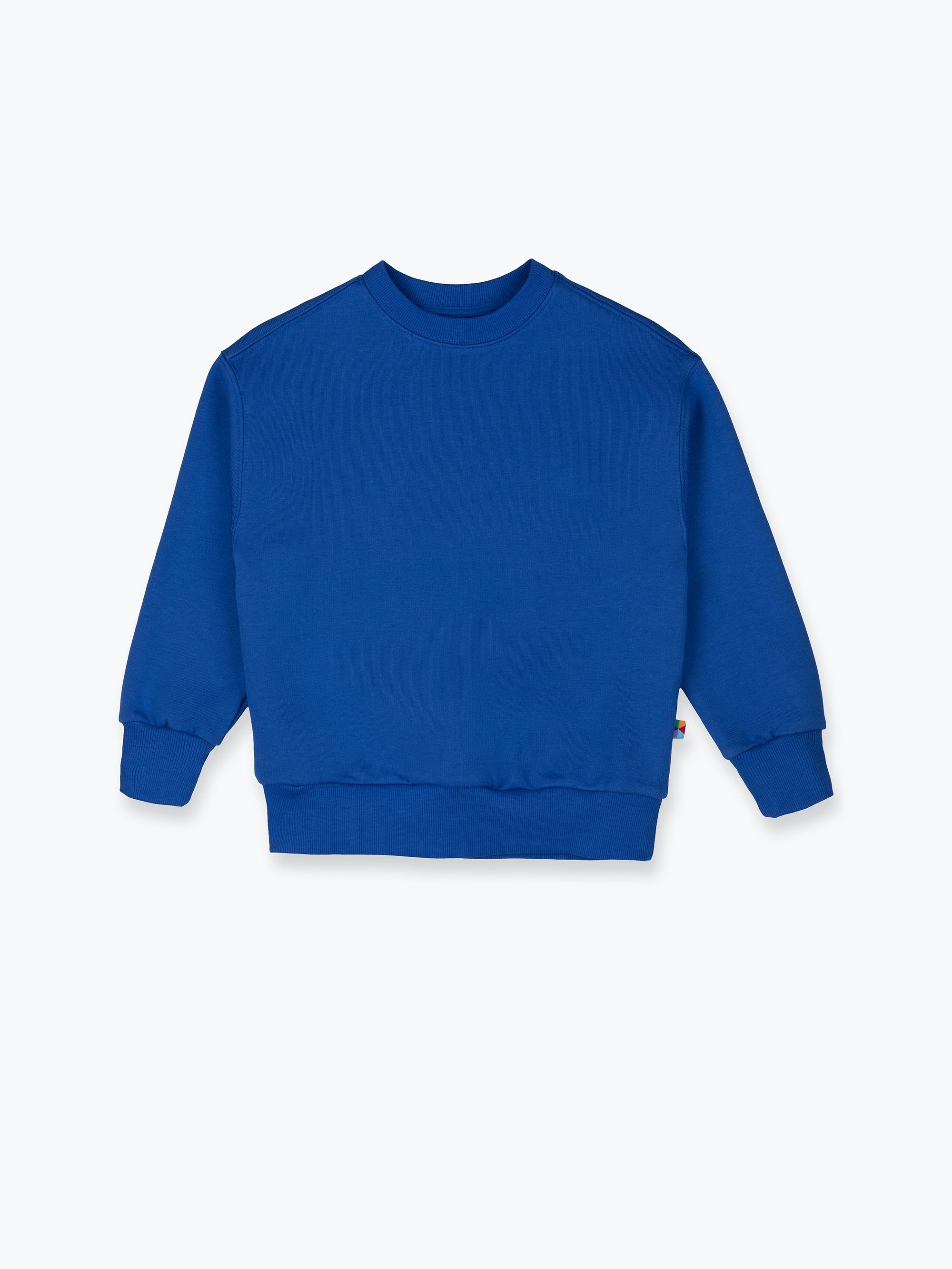 Niebieska bluza dresowa ocieplana