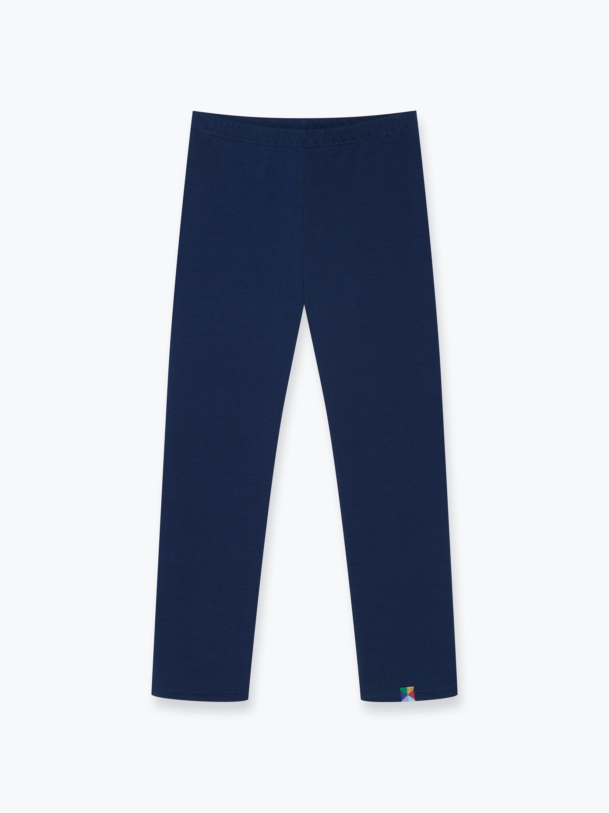 Granatowe legginsy z meszkiem Junior