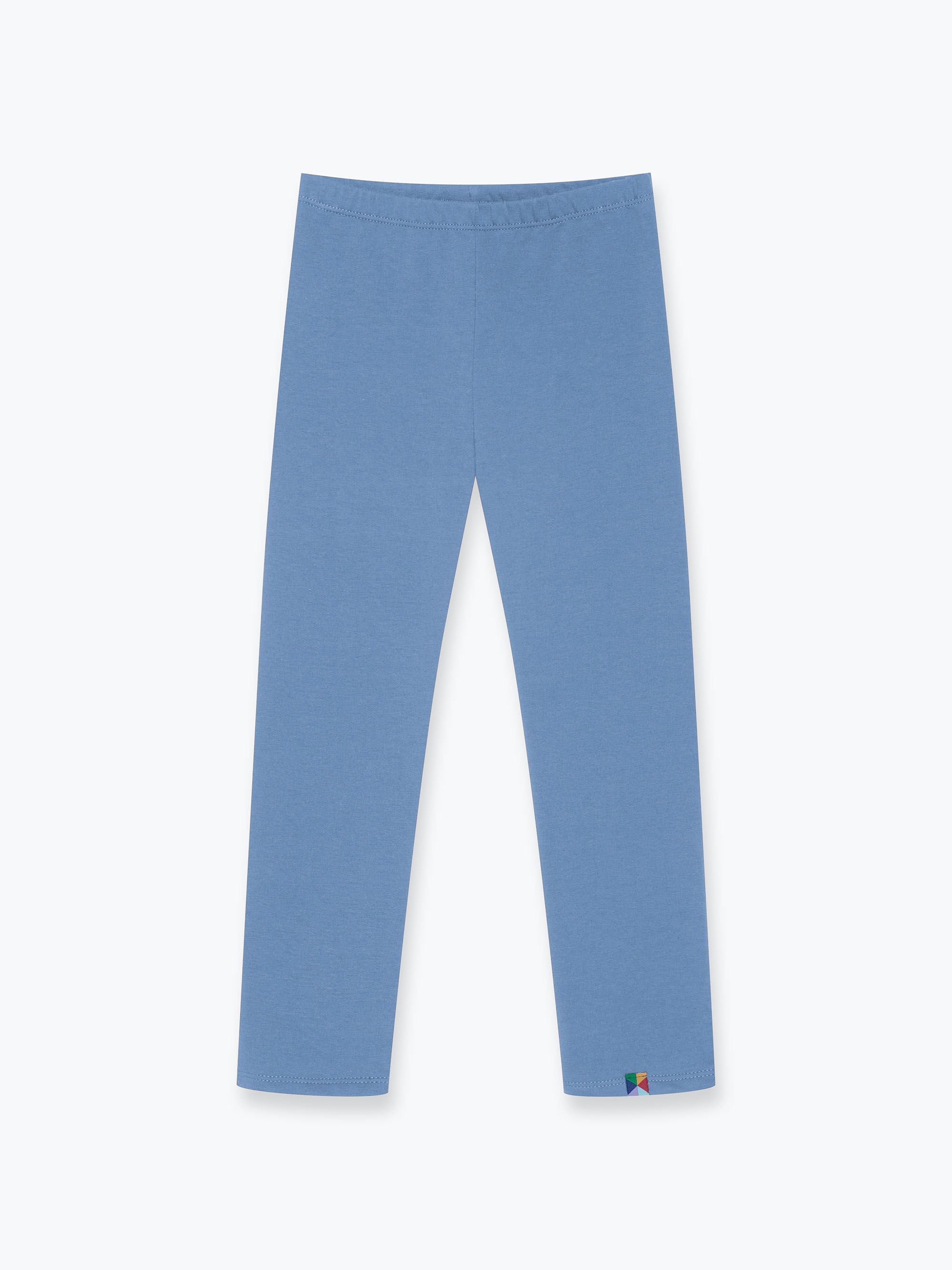 Błękitne legginsy z meszkiem
