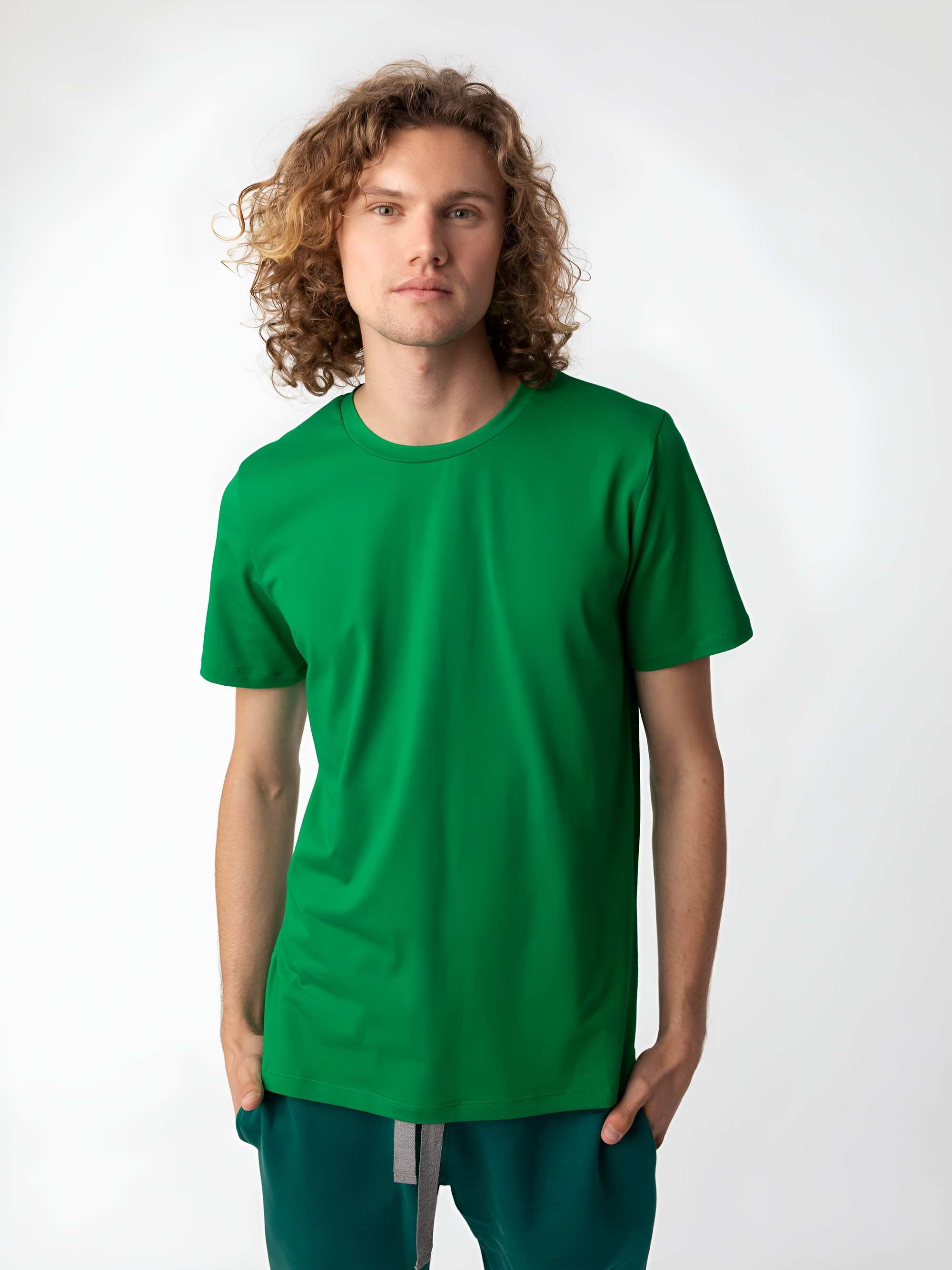 Zielony T-shirt męski