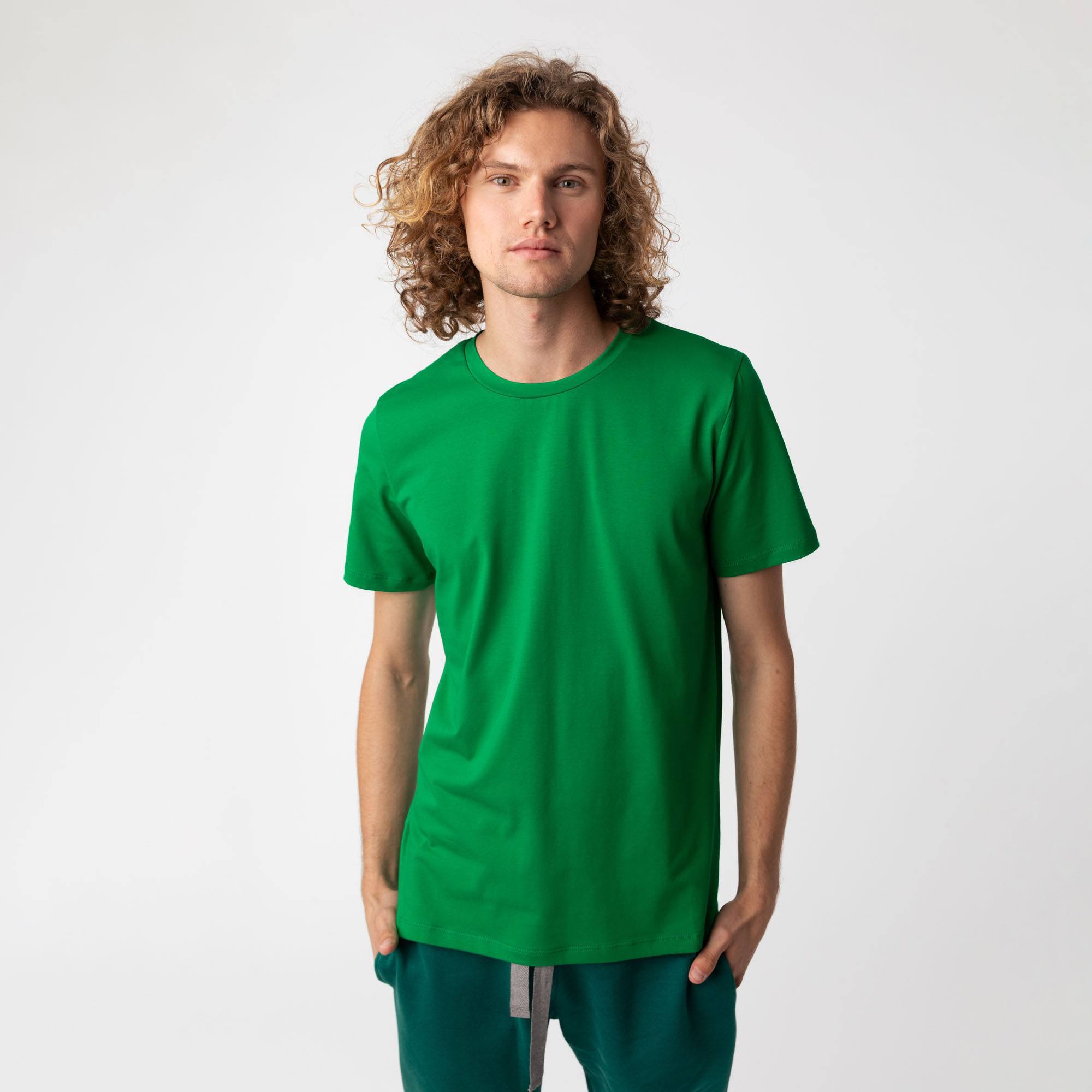 Zielony T-shirt męski