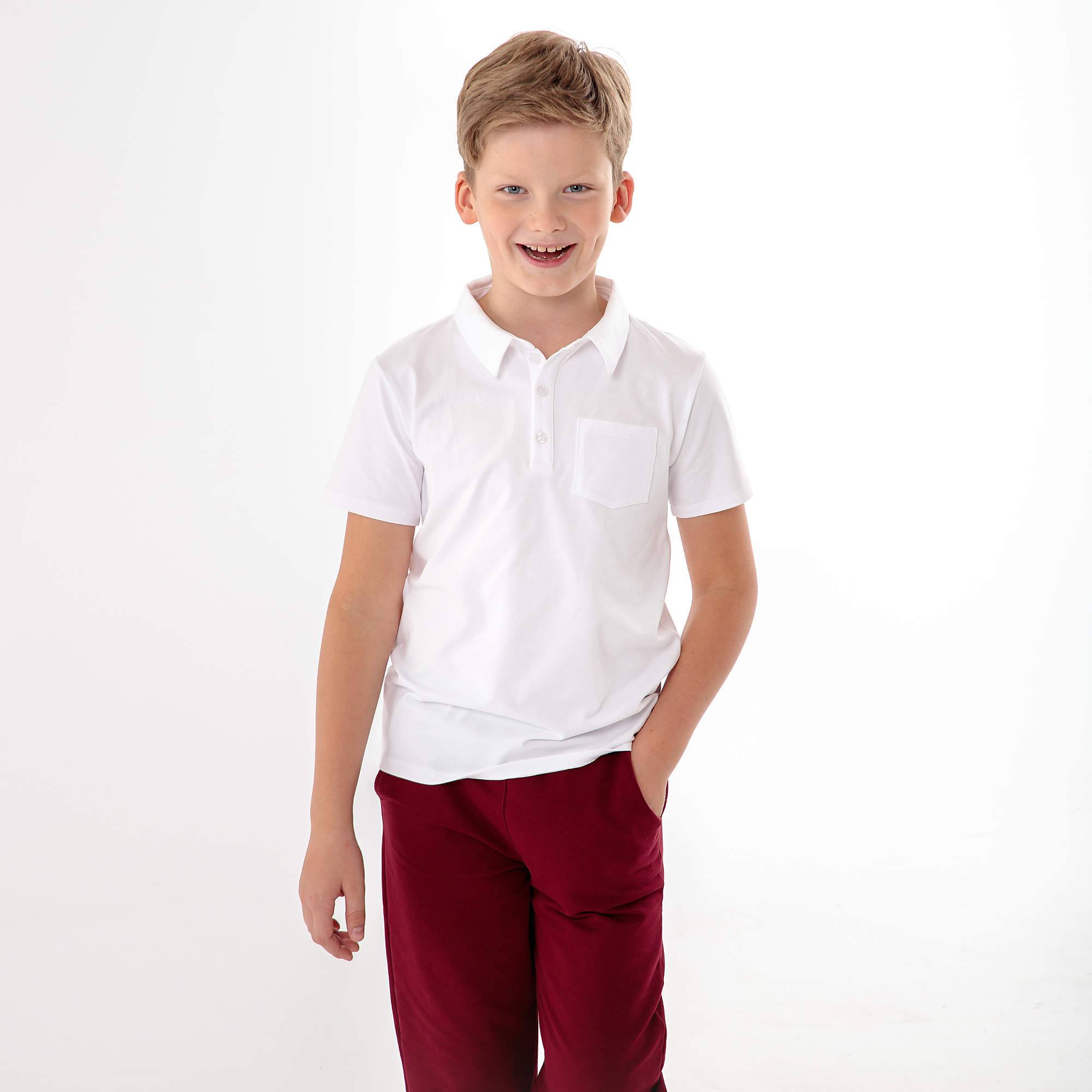 Biała koszulka polo Junior