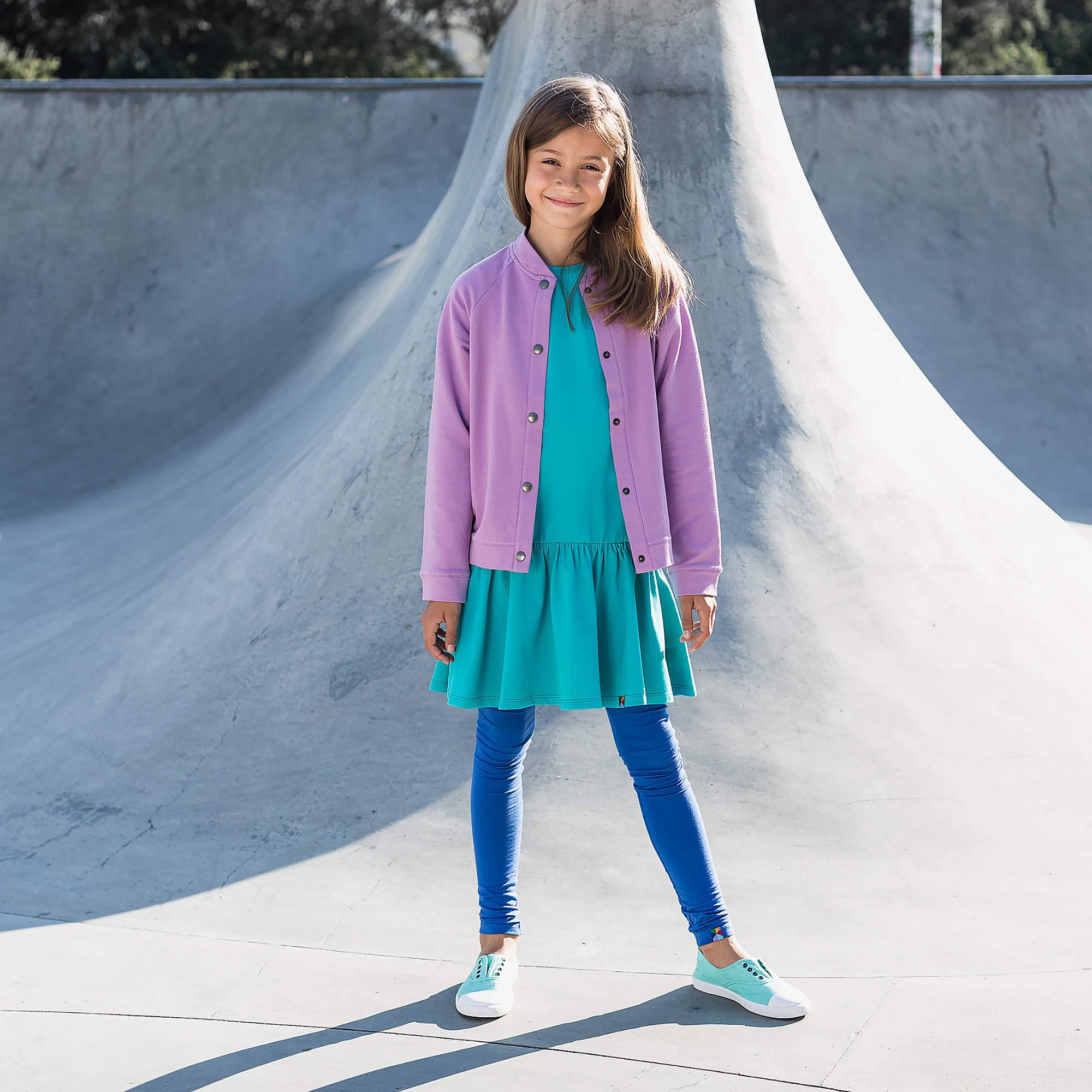 Jasnofioletowa bluza bomber