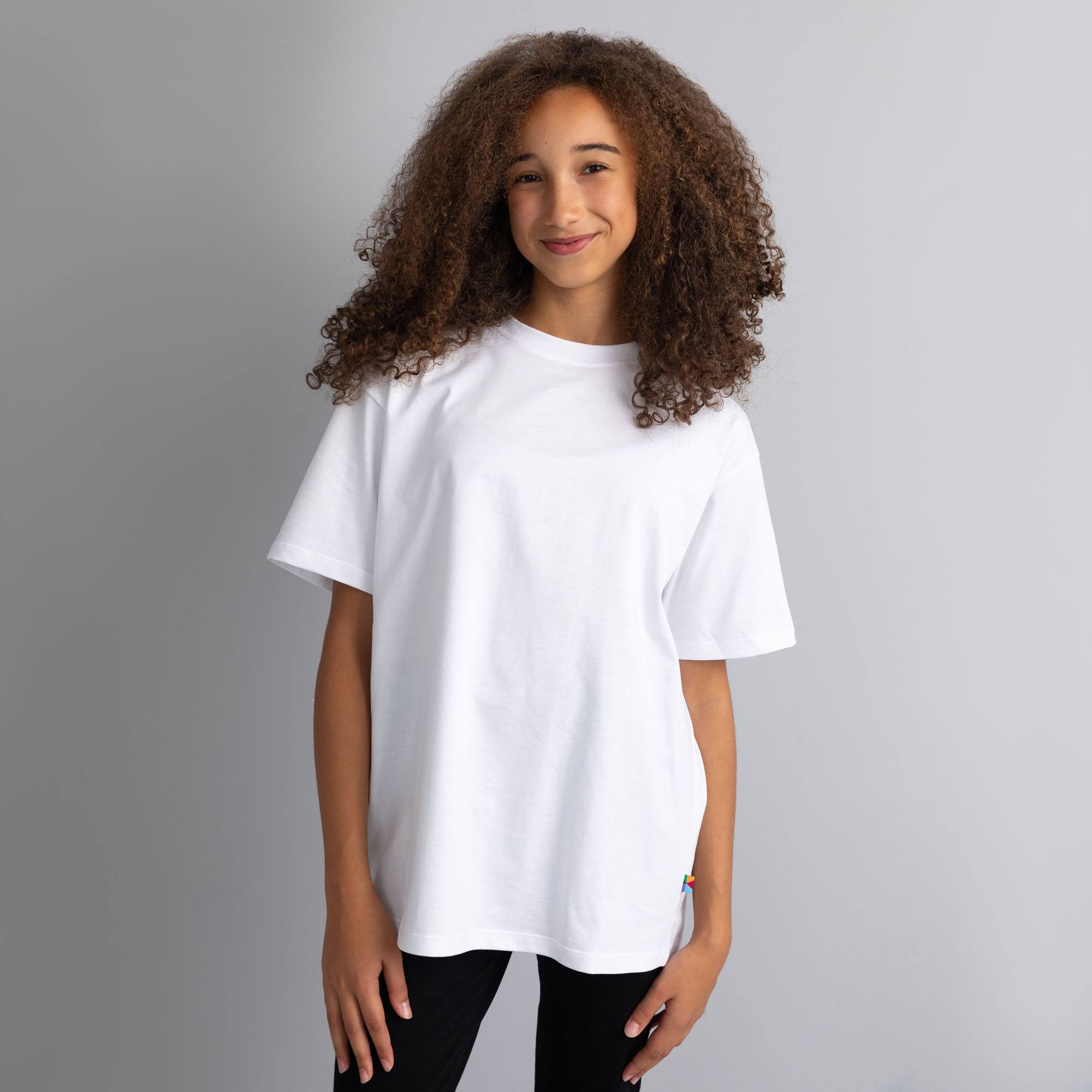 Biały T-shirt oversize