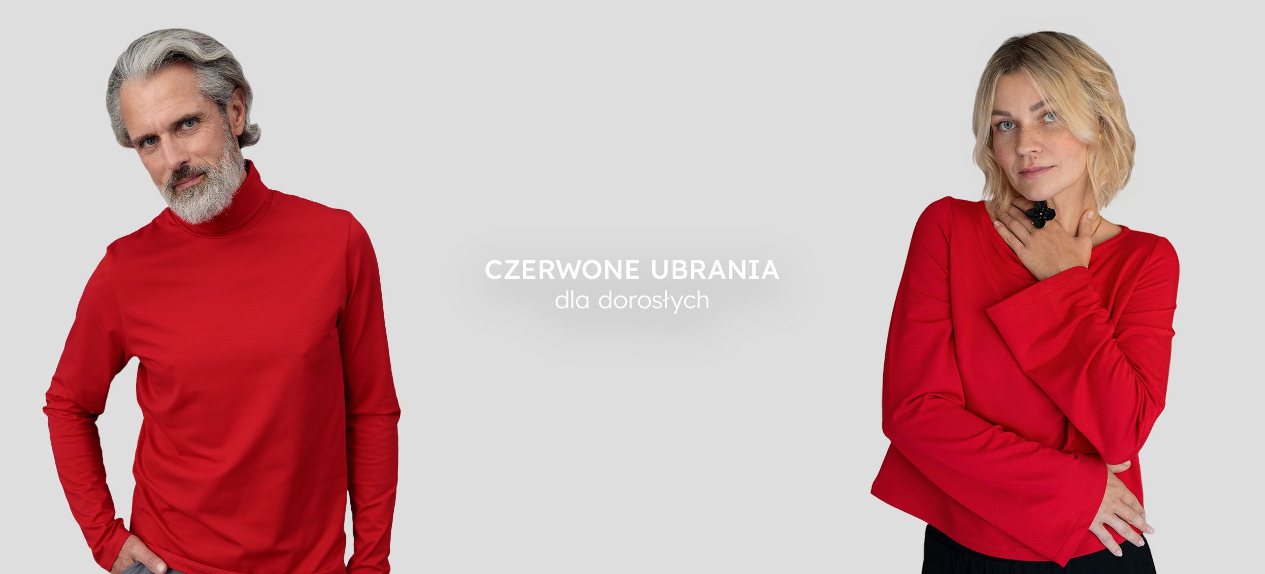 czerwone ubrania dorośli