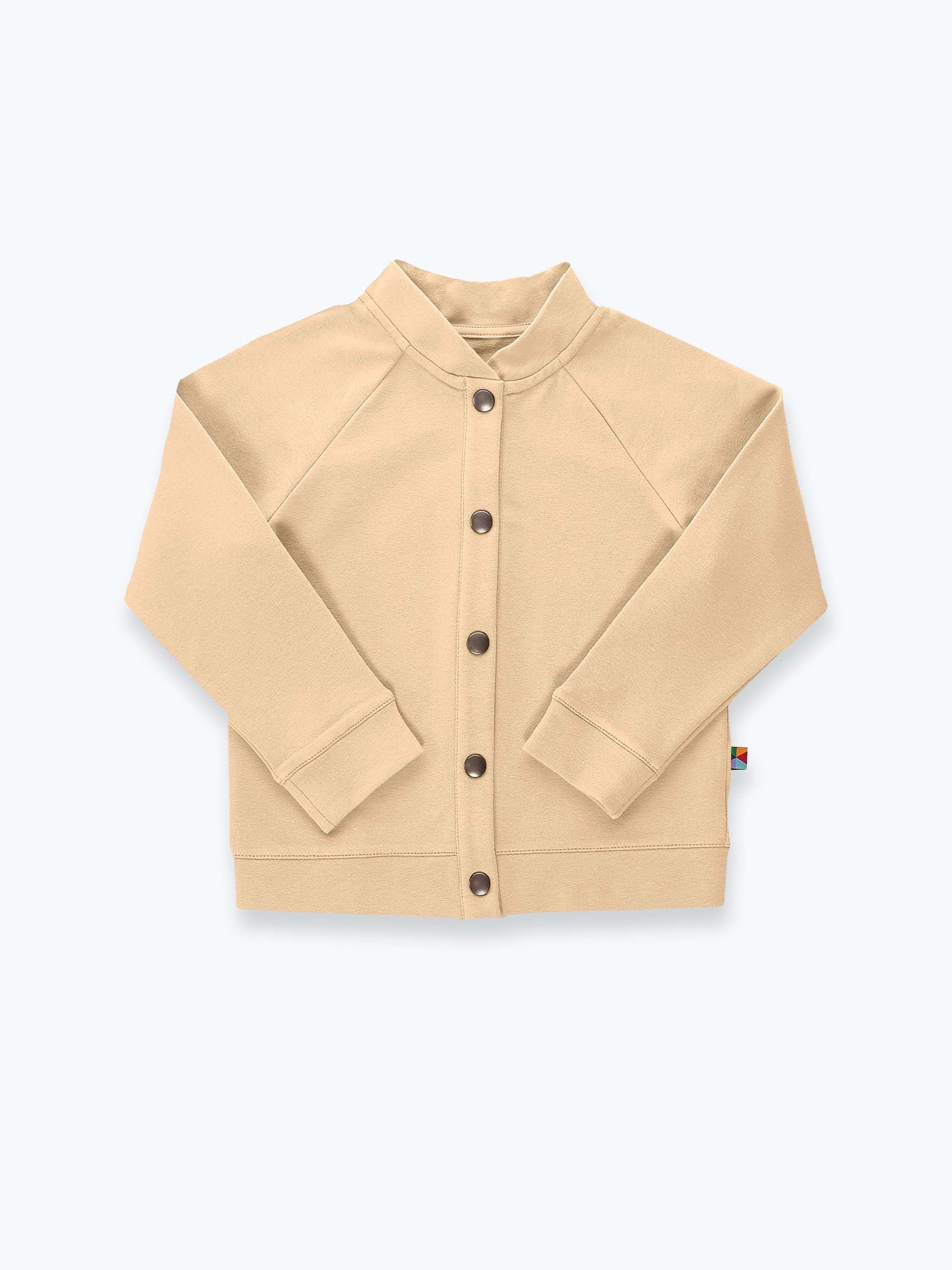 Beżowa bluza bomber