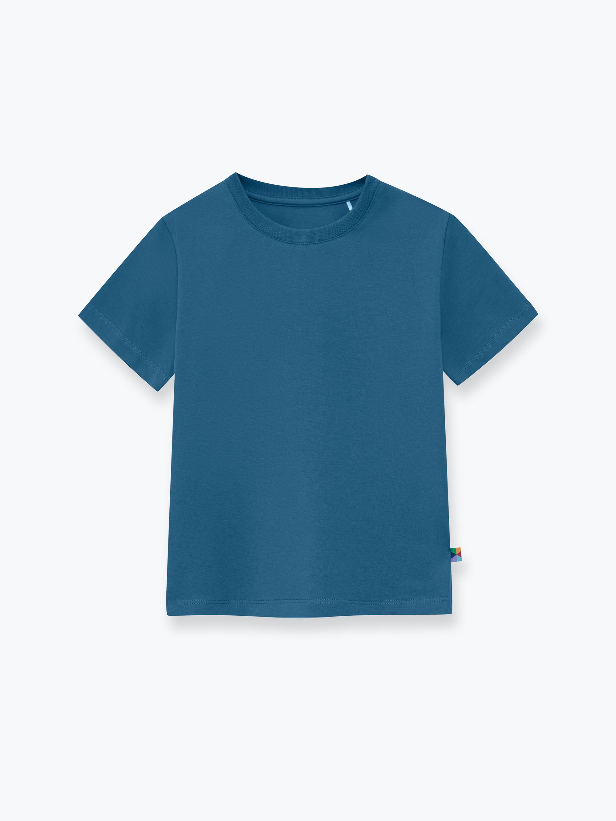 Ciemnoniebieski T-shirt ze ściągaczem