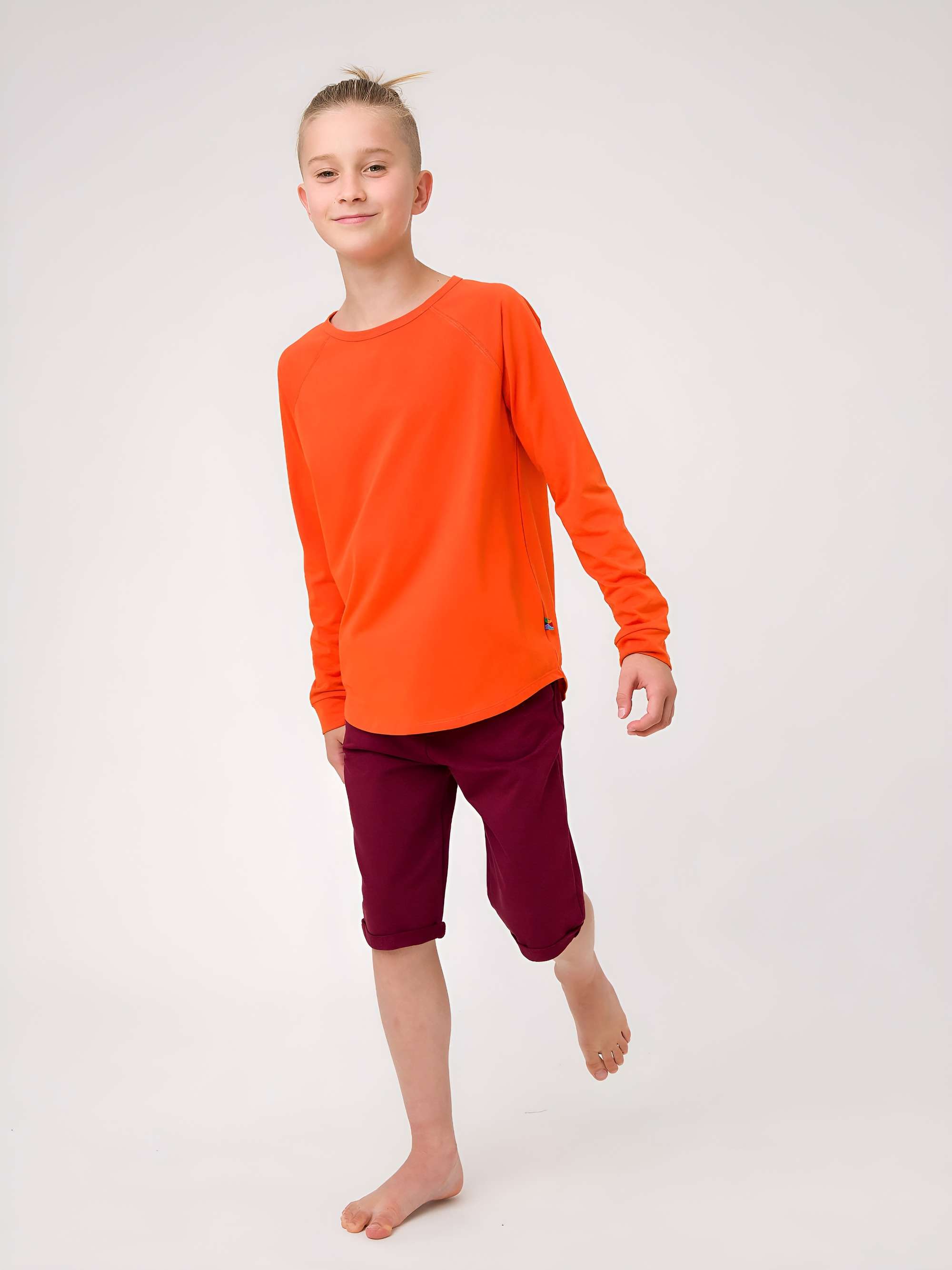 Bordowe spodenki Junior