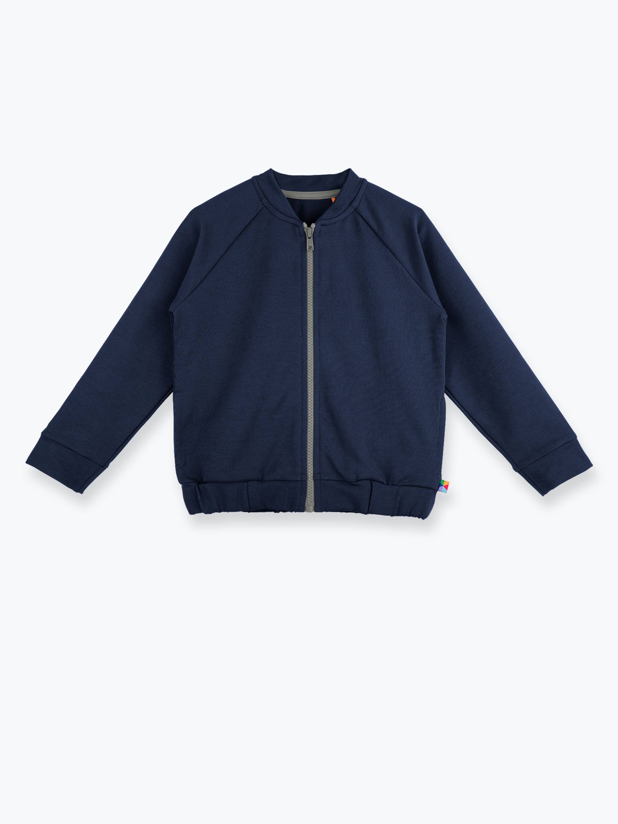 Granatowa bluza na zamek Junior