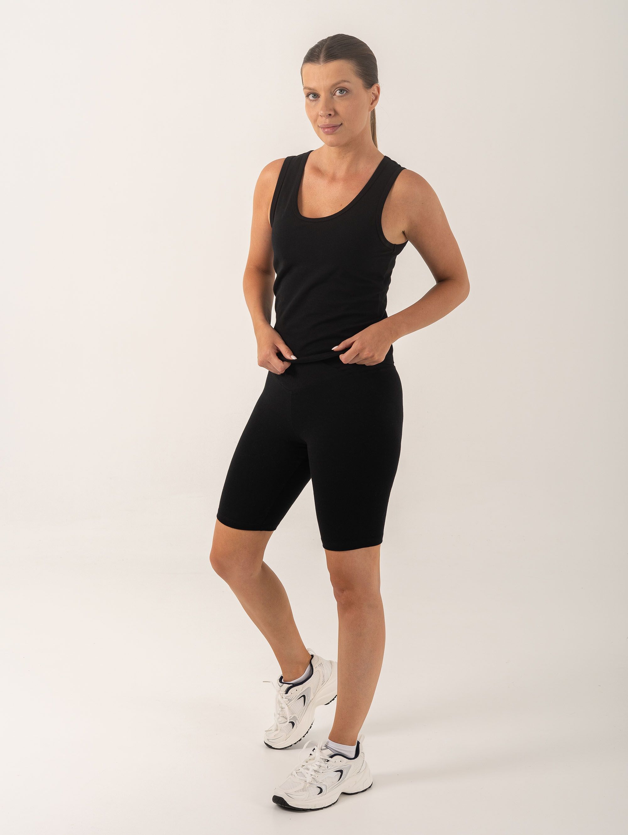 Black Active Stretch Top Women