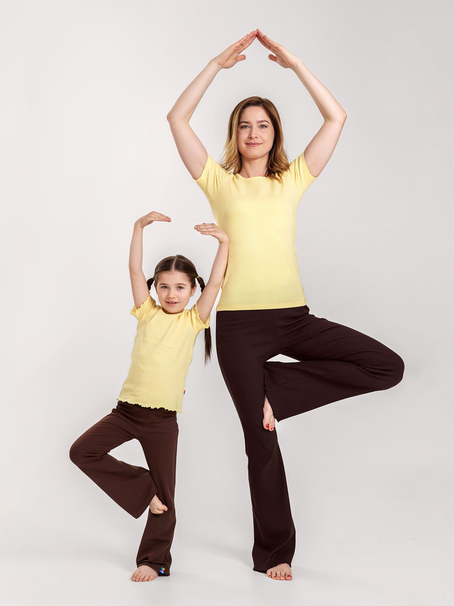 Brown flared pants