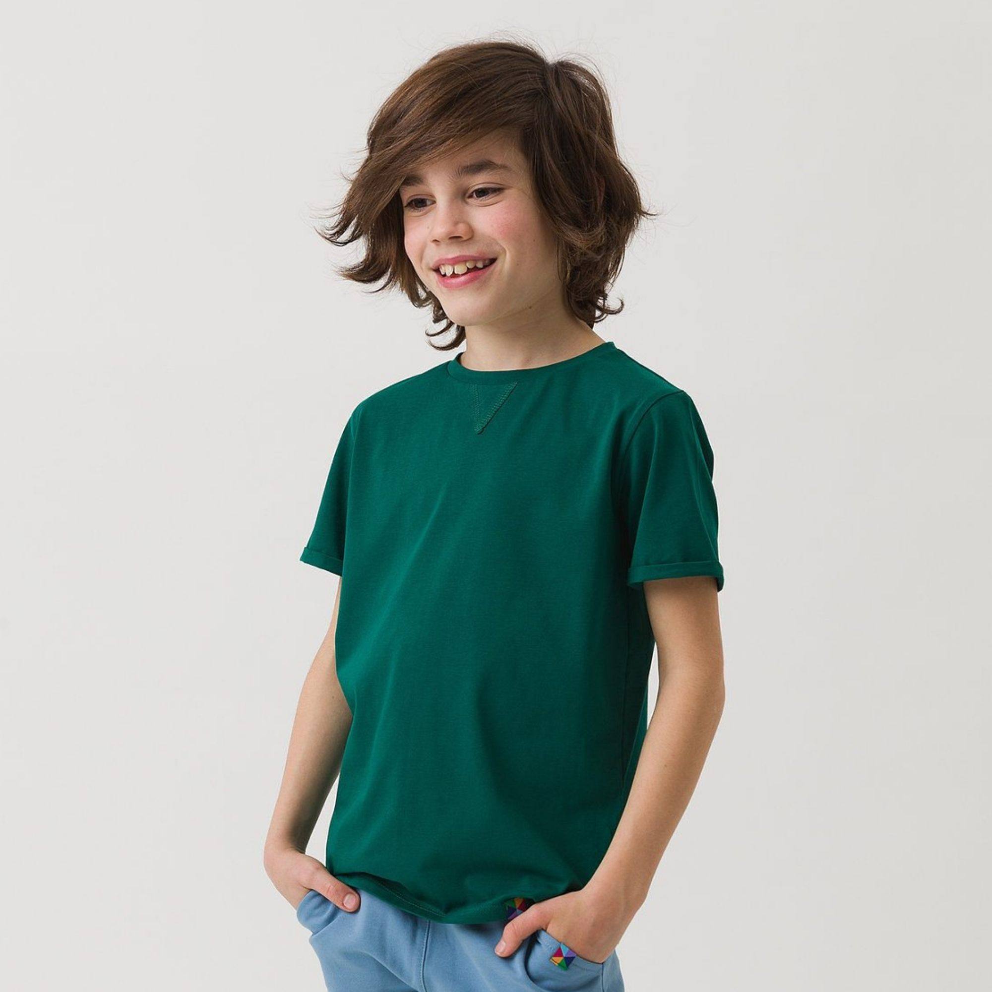 Butelkowozielony T-shirt