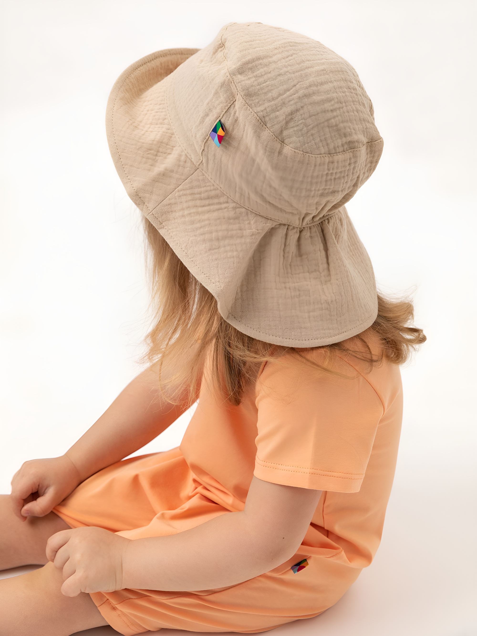 Apricot short sleeve romper