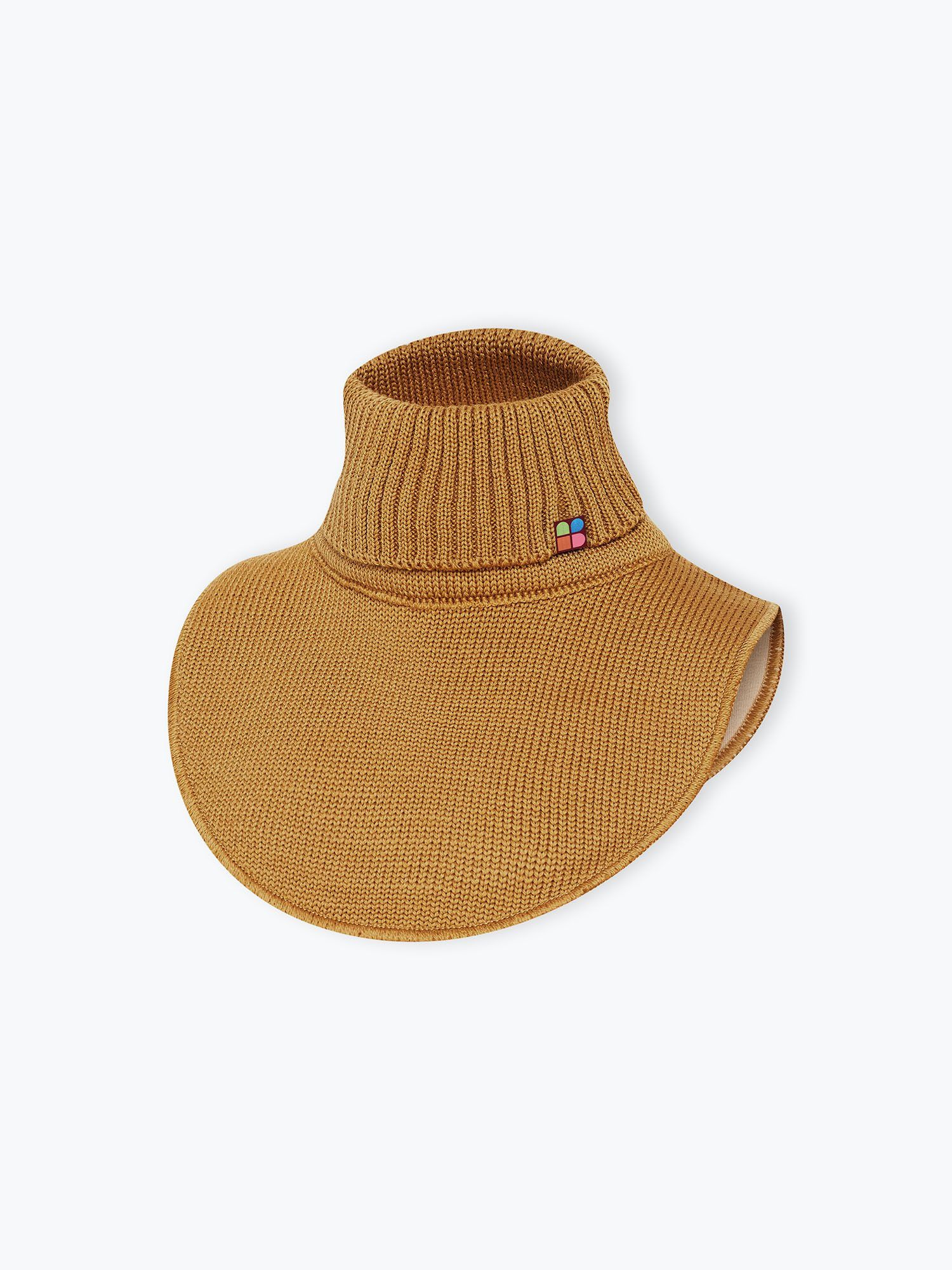 Mustard merino wool neck warmer kids