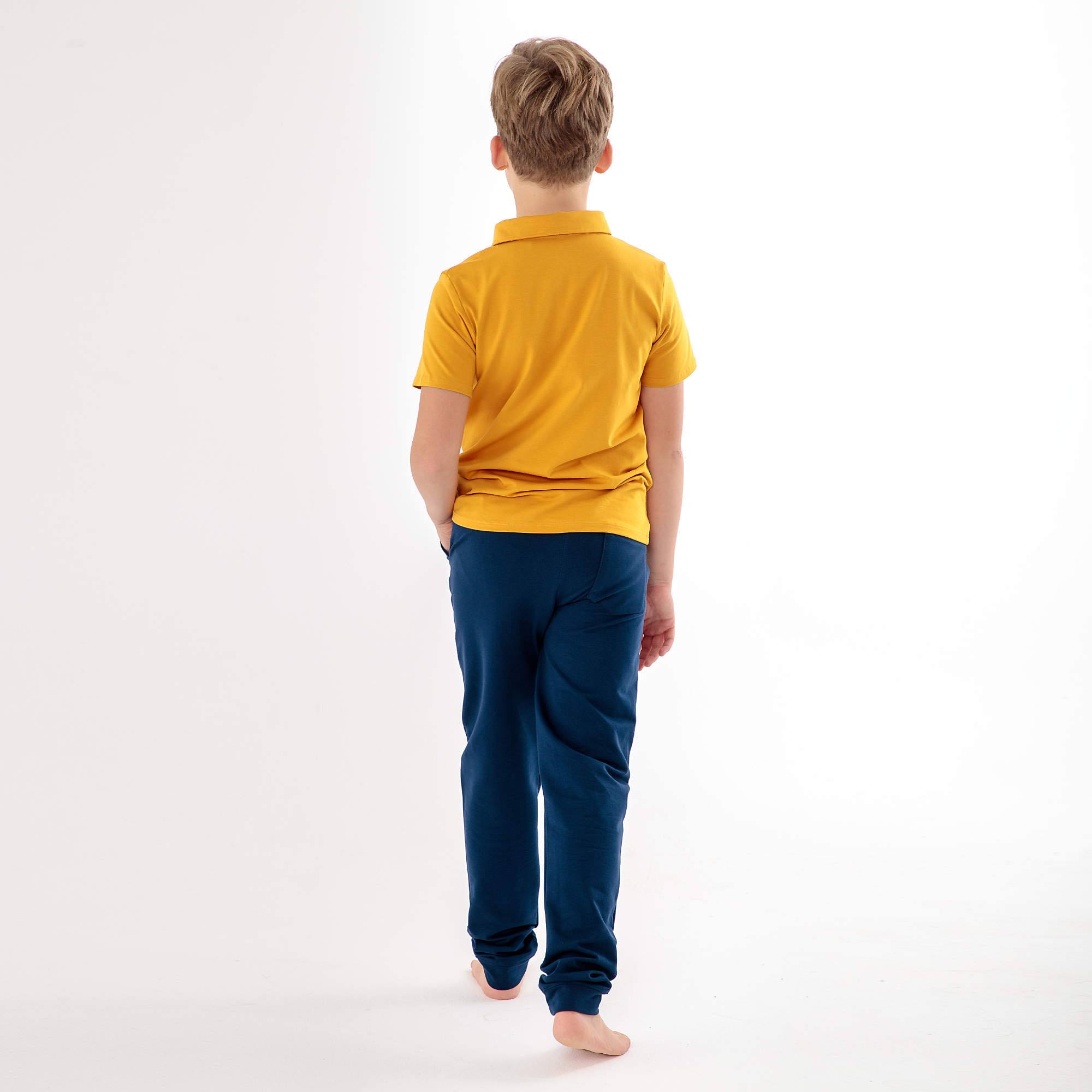 Musztardowa koszulka polo Junior