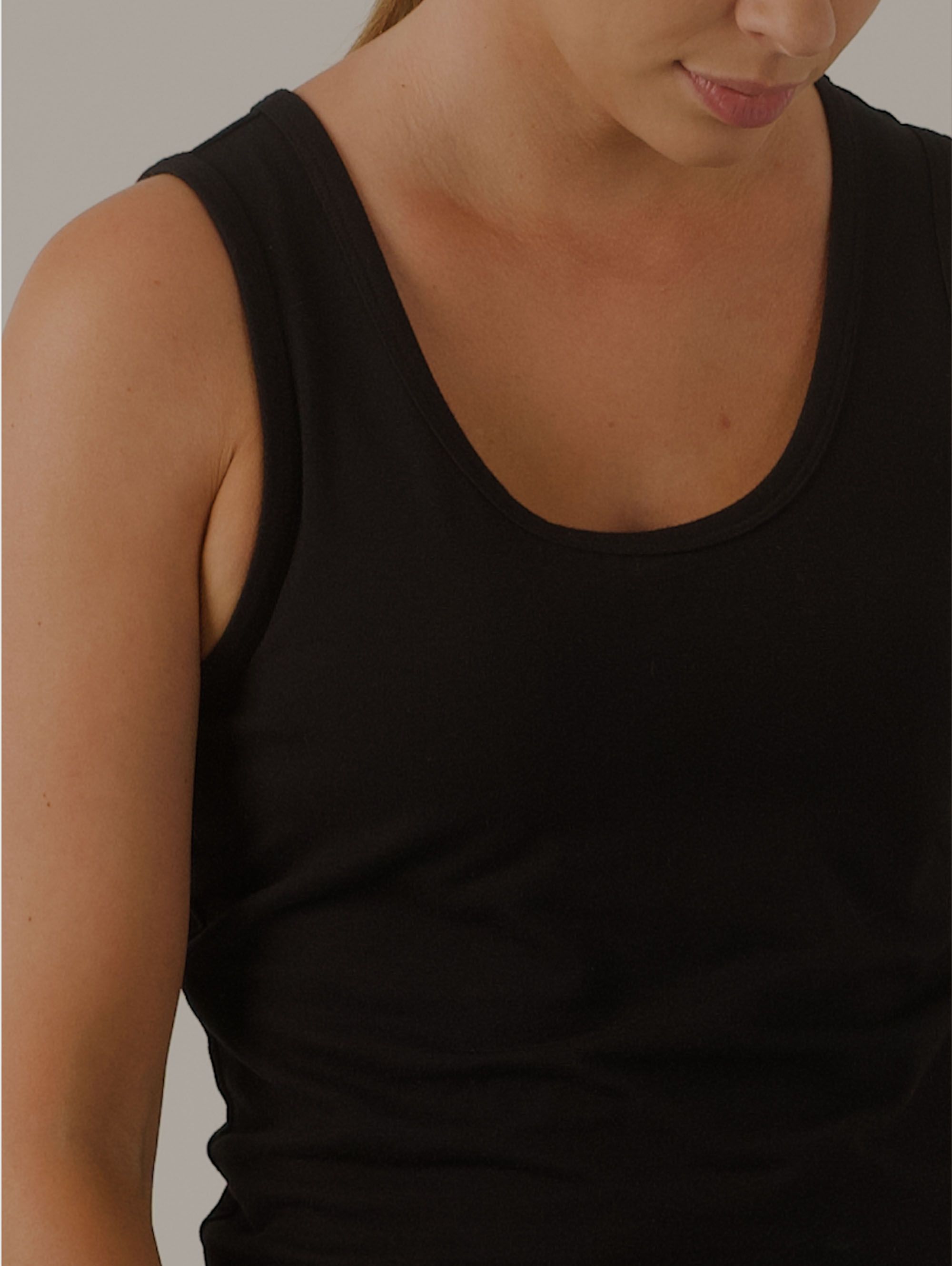 Black Active Stretch Top Women