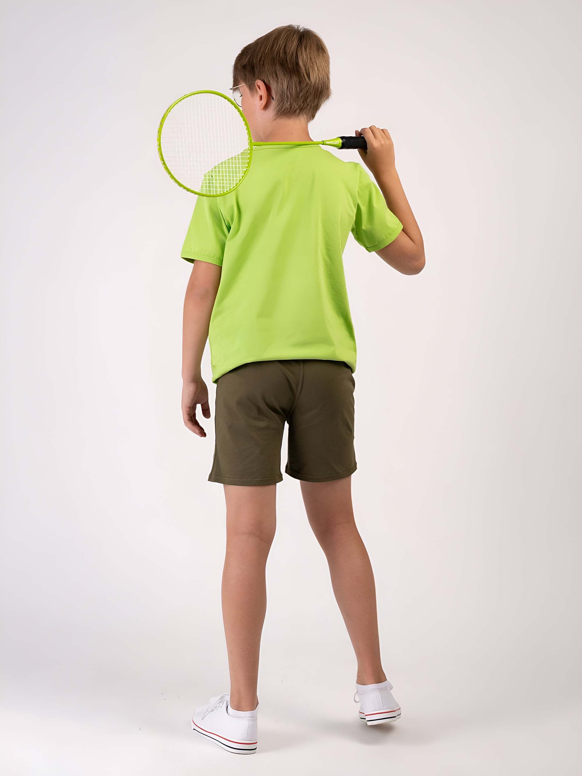 Khaki spodenki cienkie Junior