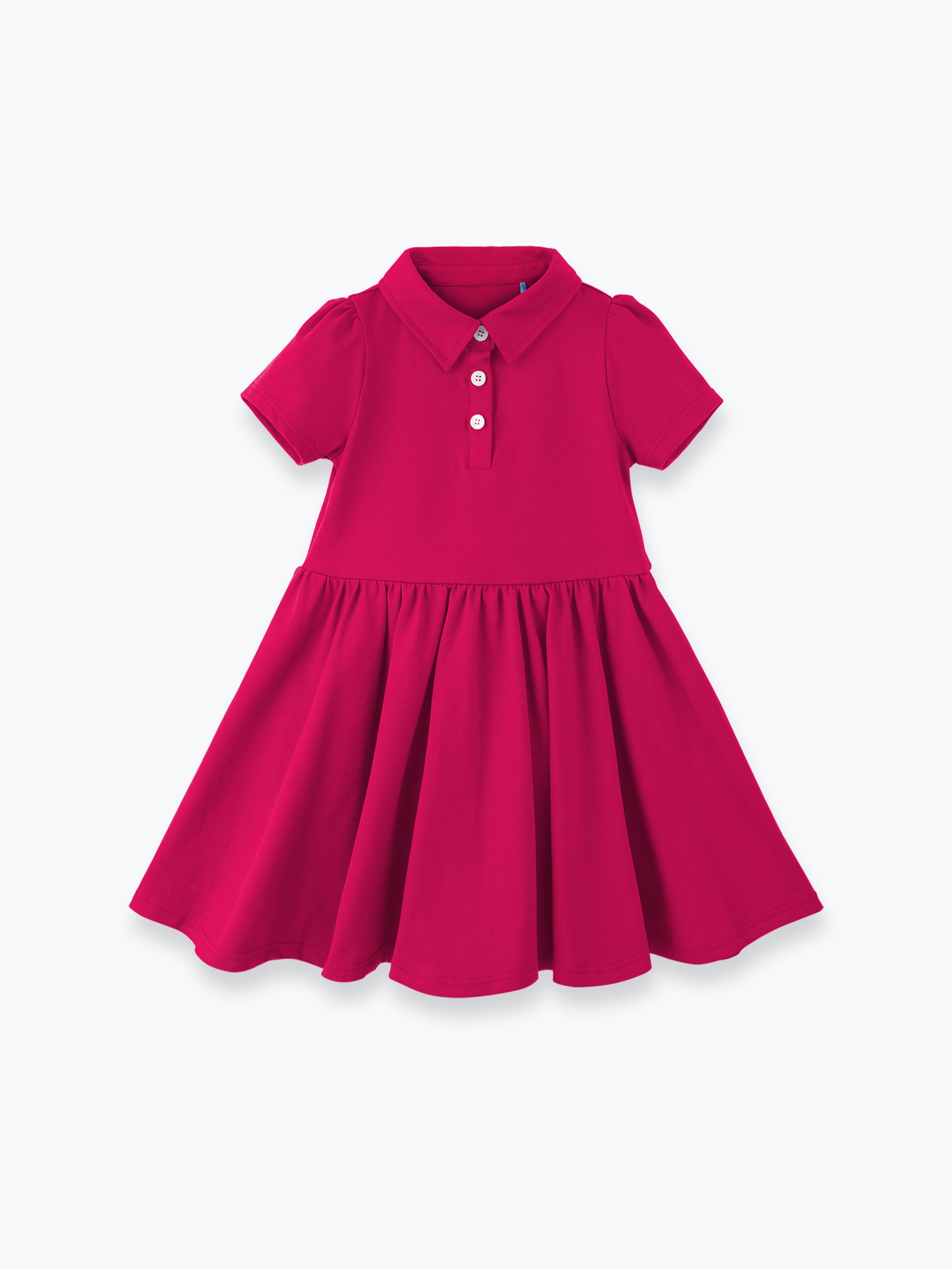 Różowa sukienka polo